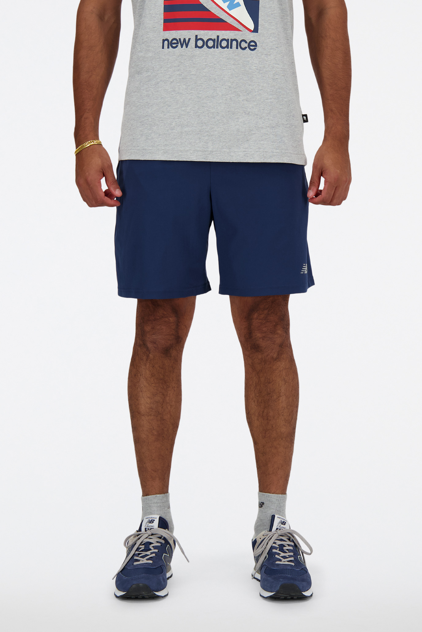 Мужские синие шорты NB Prfm Синий S New Balance MS41232NNY Мужские синие шорты NB Prfm Синий S New Balance MS41232NNY