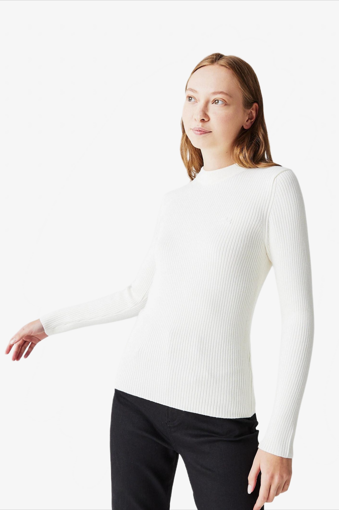 Женский белый свитер Белый 42 Lacoste AF2302R02B Женский белый свитер Белый 42 Lacoste AF2302R02B