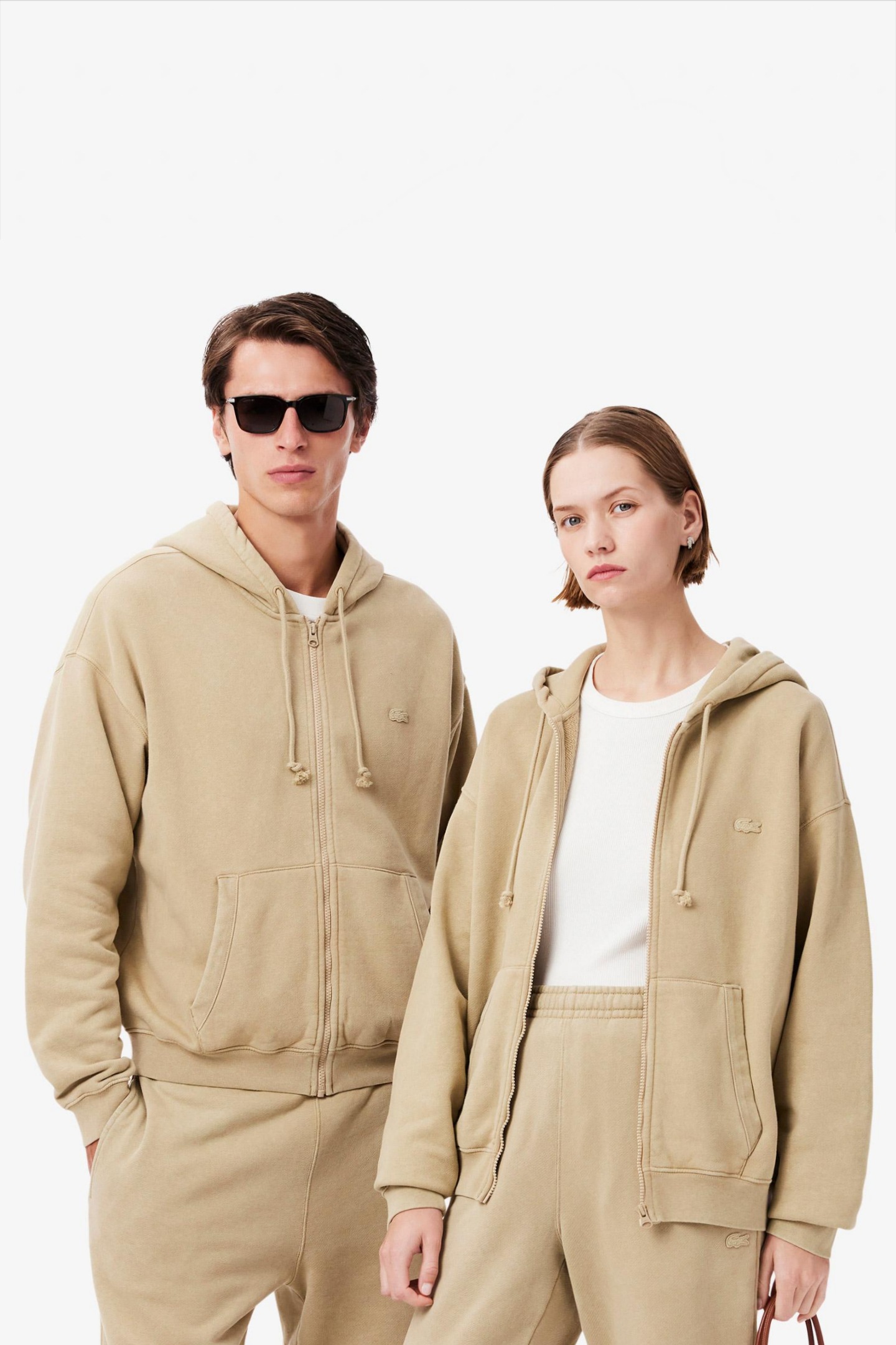 Бежевая толстовка Черный XS Lacoste SH283002S Бежевая толстовка Черный XS Lacoste SH283002S