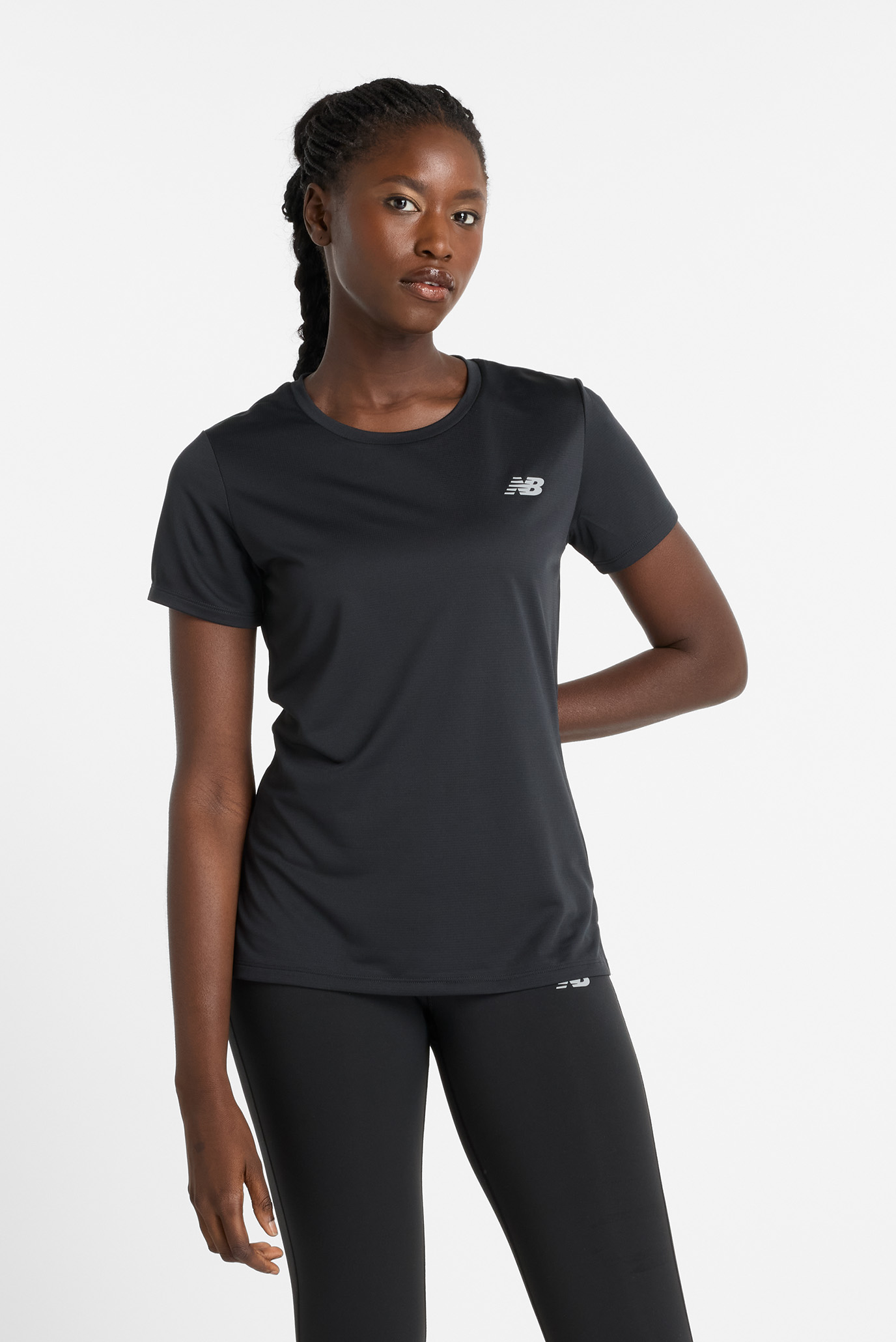 Женская черная футболка Sport Черный XS New Balance WT51244BK Женская черная футболка Sport Черный XS New Balance WT51244BK