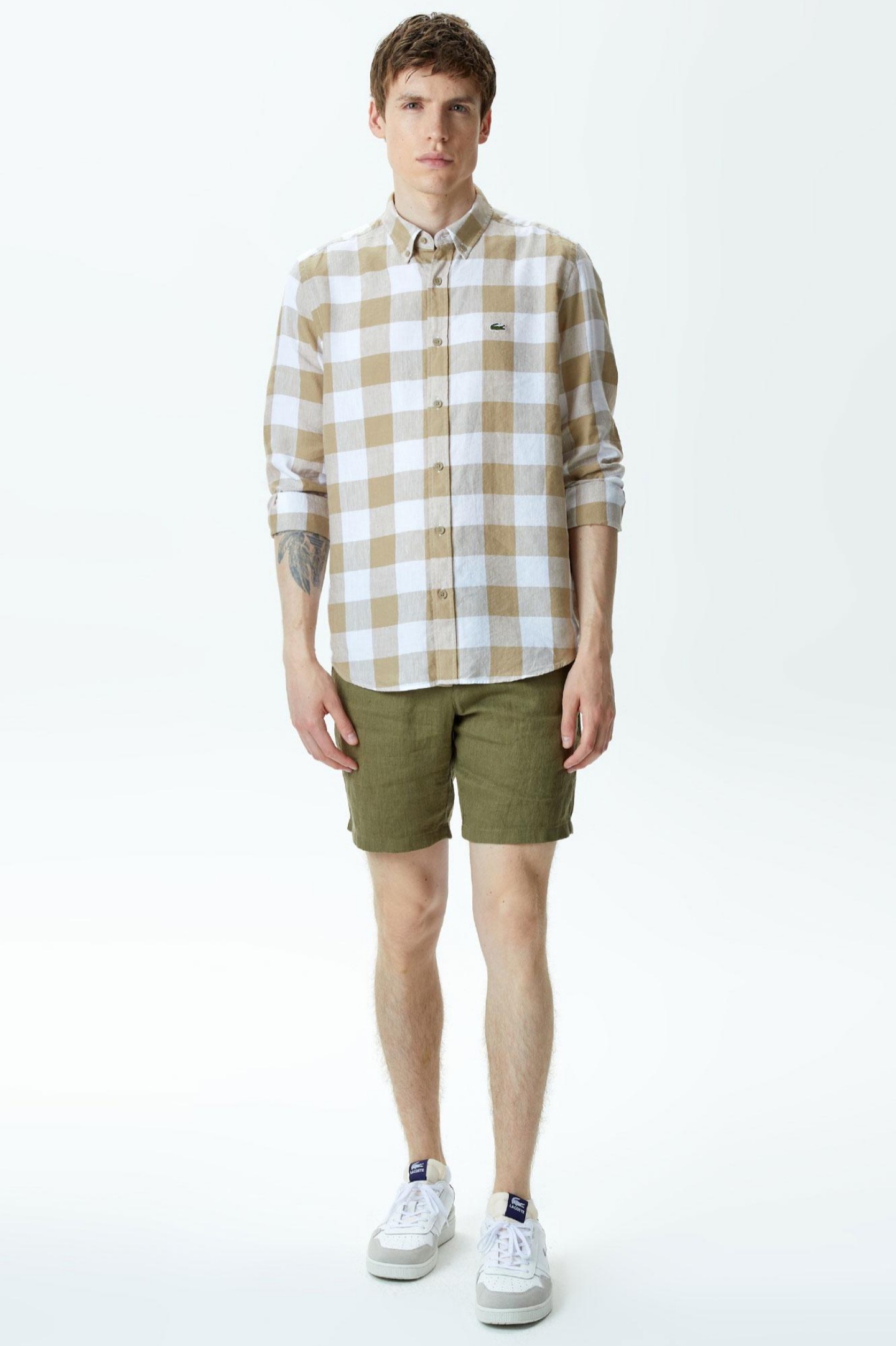 Мужские зеленые шорты Зеленый 48 Lacoste FH0041316 Мужские зеленые шорты Зеленый 48 Lacoste FH0041316