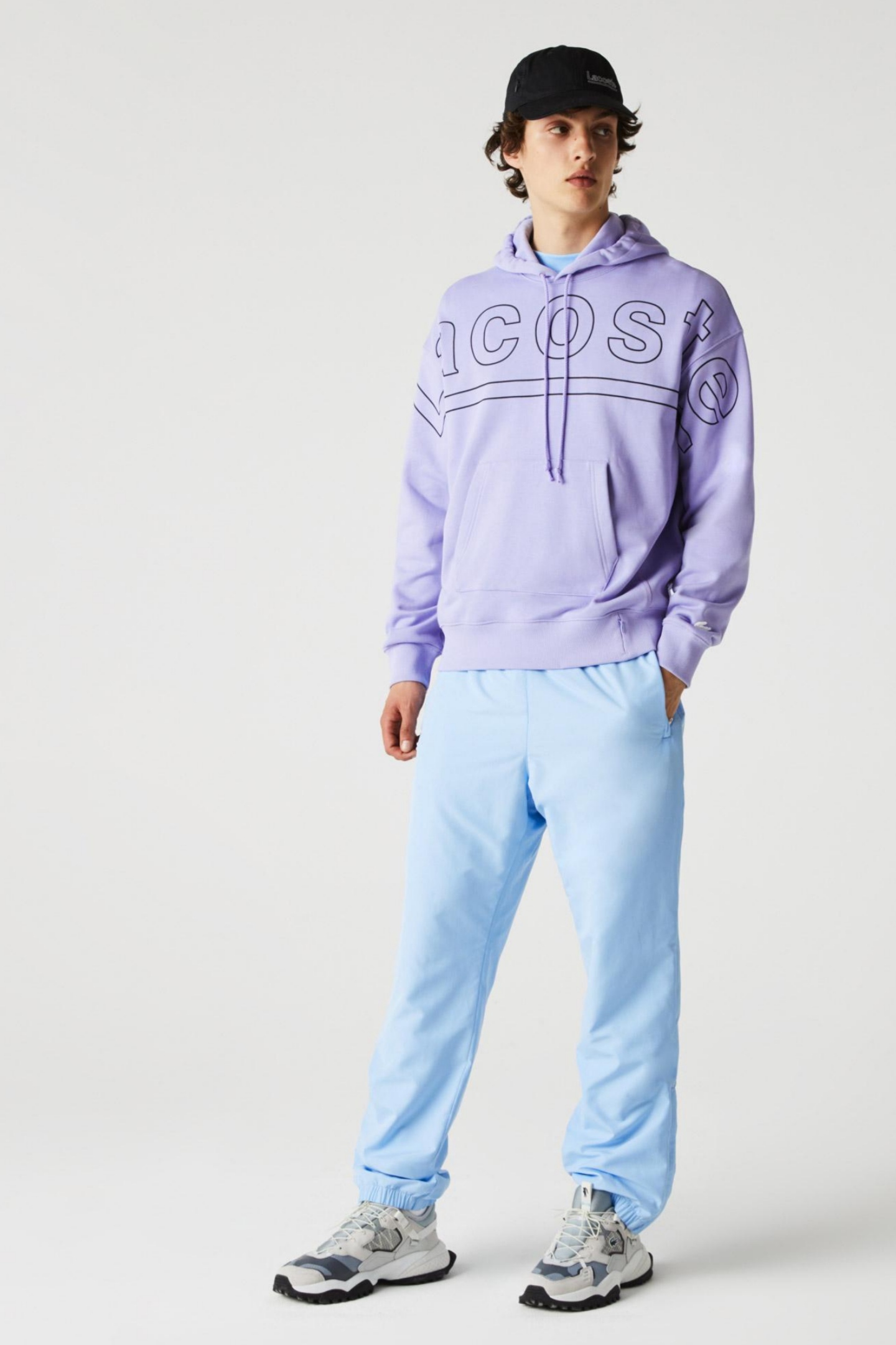 Мужская фиолетовая толстовка Фиолетовый XS Lacoste SH73623K0 Мужская фиолетовая толстовка Фиолетовый XS Lacoste SH73623K0