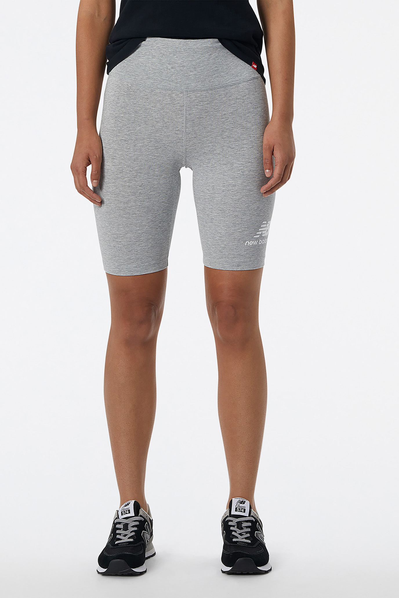 Женские серые велосипедки NB Essentials Stacked Серый XS New Balance WS21505AG Женские серые велосипедки NB Essentials Stacked Серый XS New Balance WS21505AG