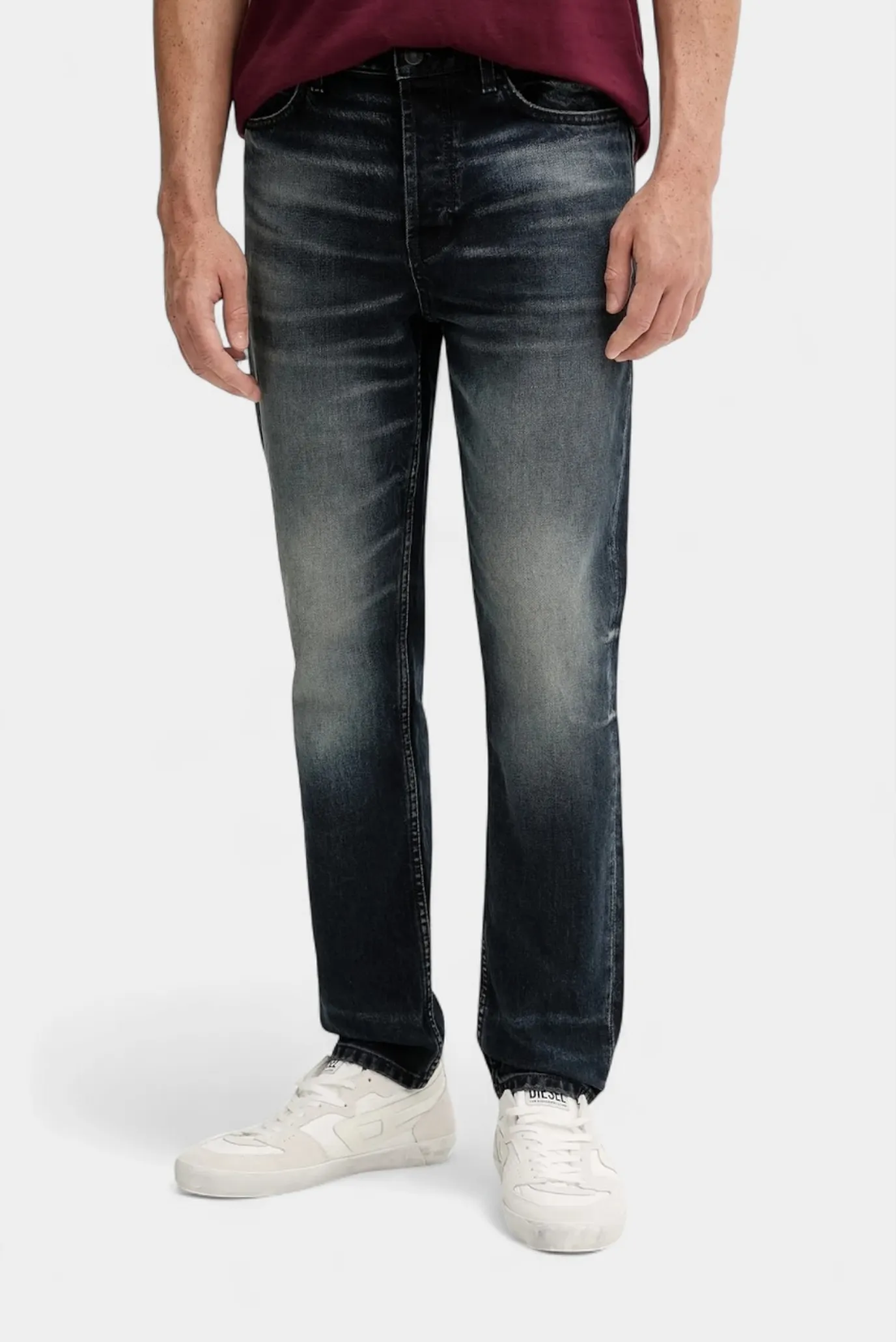 Мужские темно-синие джинсы 3