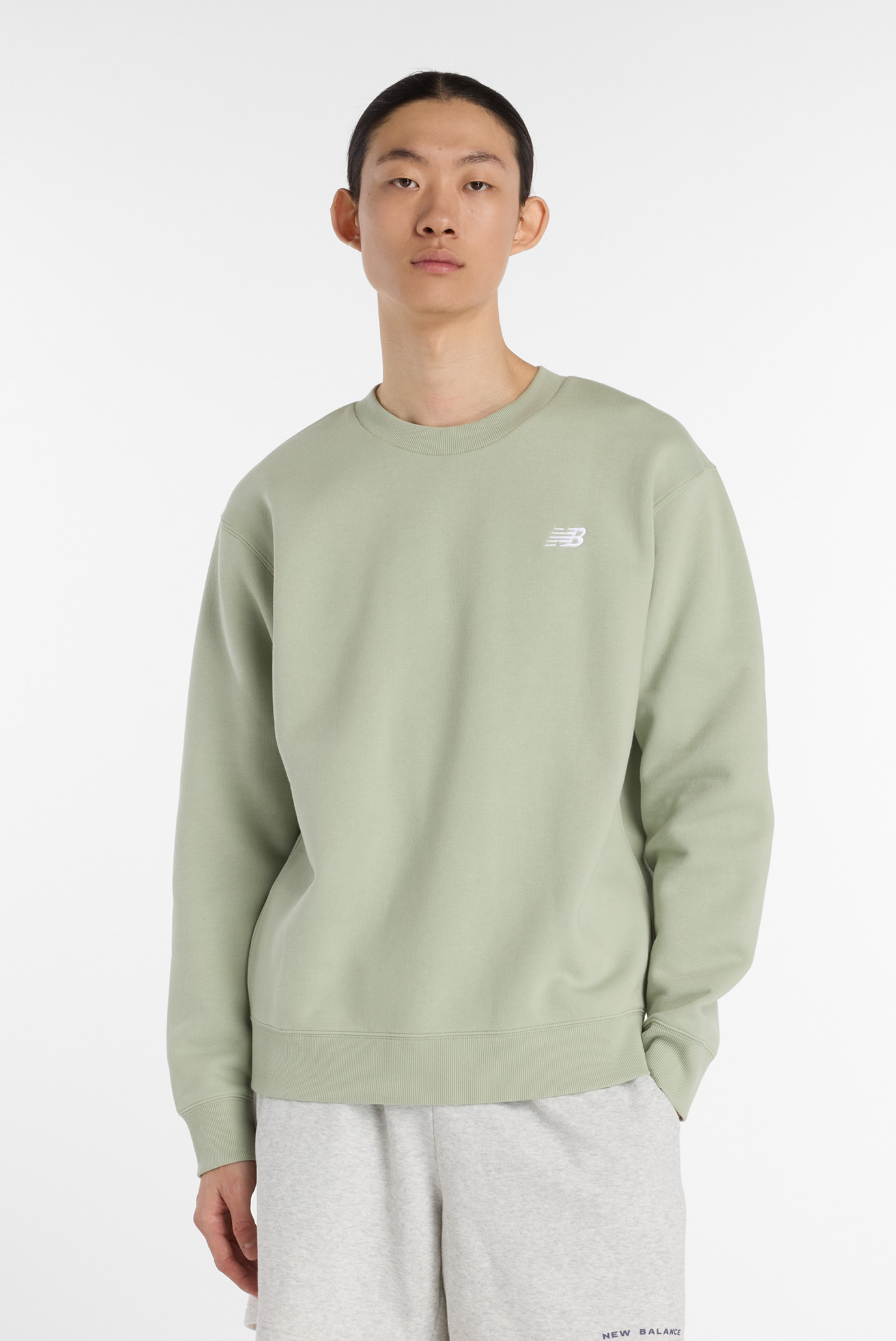 Мужской зеленый свитшот Sport Essentials Fleece Зеленый L New Balance MT41510GAS Мужской зеленый свитшот Sport Essentials Fleece Зеленый L New Balance MT41510GAS