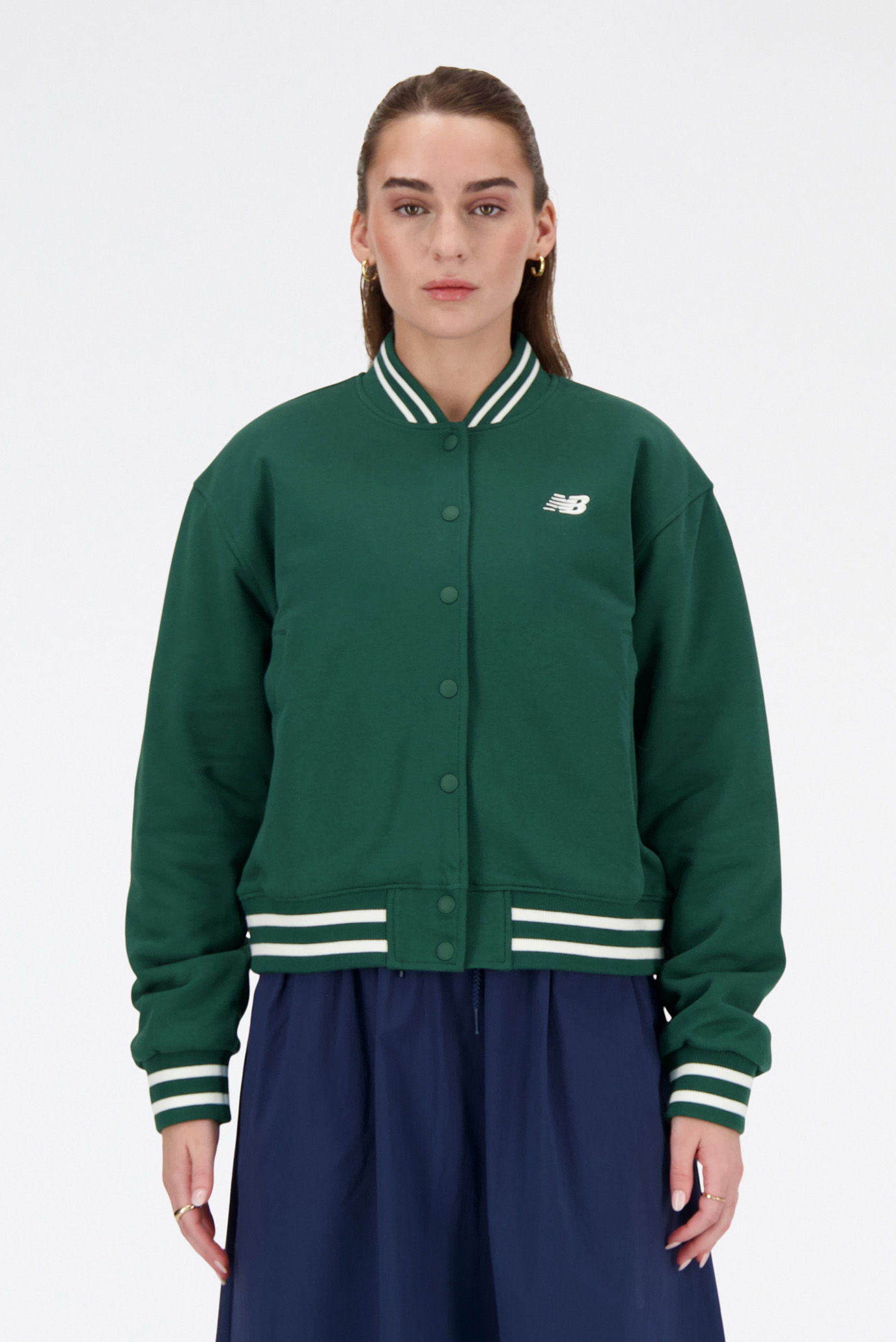 Женский зеленый бомбер Greatest Hits Зеленый M New Balance WJ41509NWG Женский зеленый бомбер Greatest Hits Зеленый M New Balance WJ41509NWG