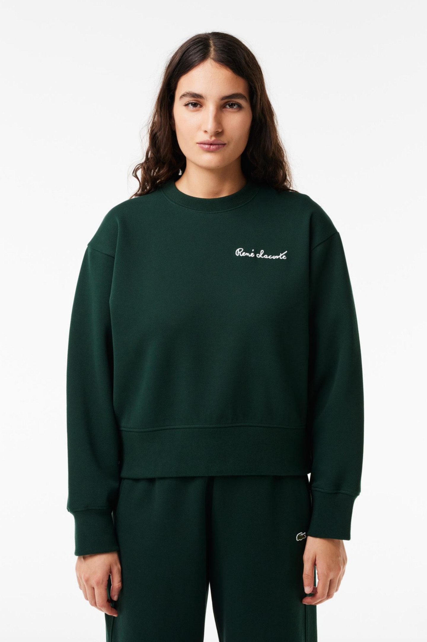 Женская зеленая толстовка Зеленый 38 Lacoste SF7261YZP Женская зеленая толстовка Зеленый 38 Lacoste SF7261YZP