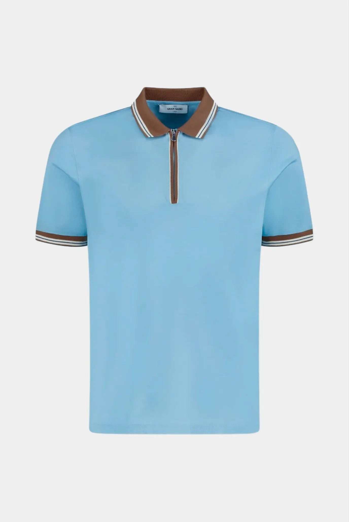 Чоловіча блакитне поло 1