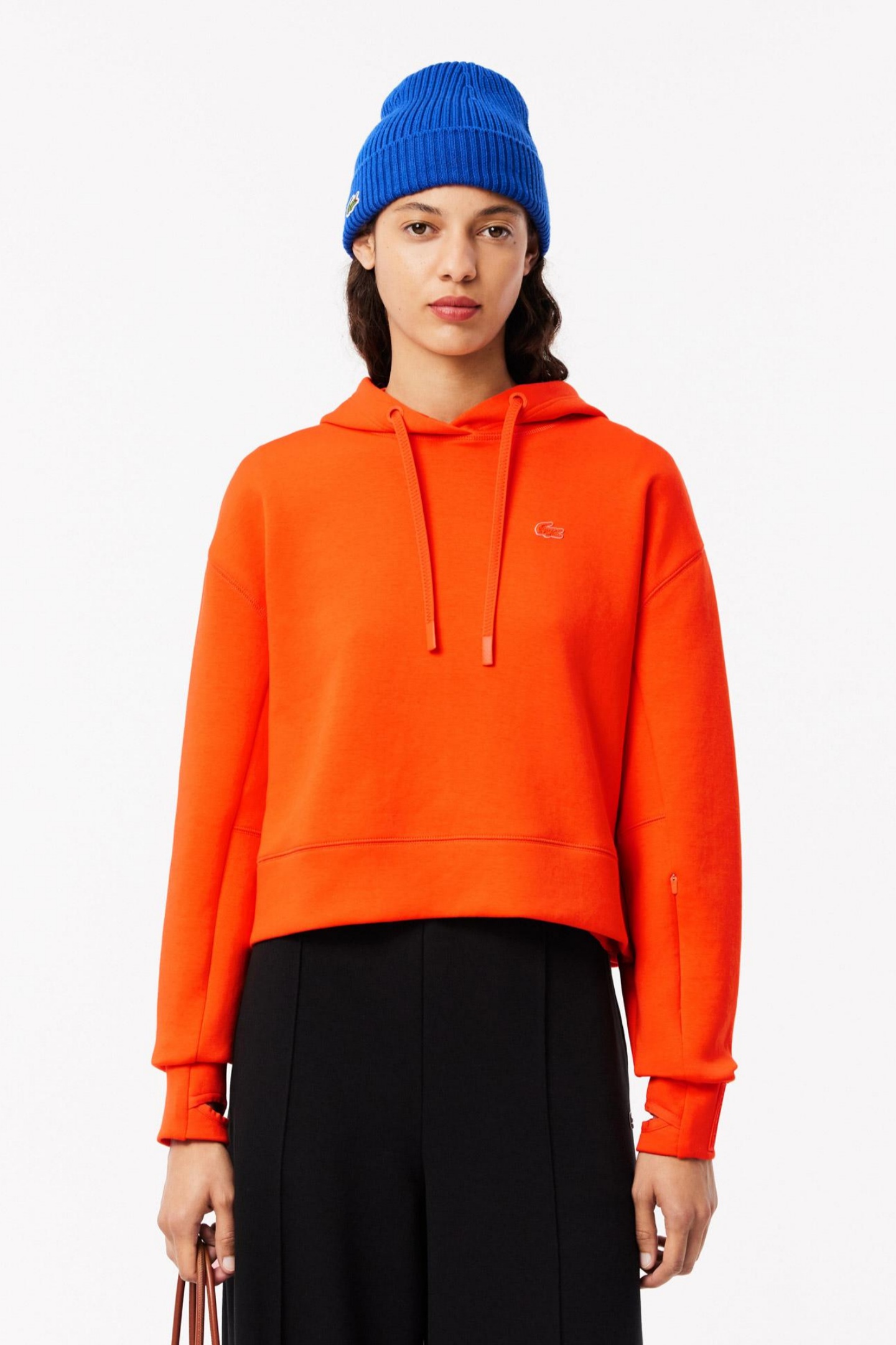 Женская оранжевая толстовка. Оранжевый 36 Lacoste SF0281P40 Женская оранжевая толстовка. Оранжевый 36 Lacoste SF0281P40