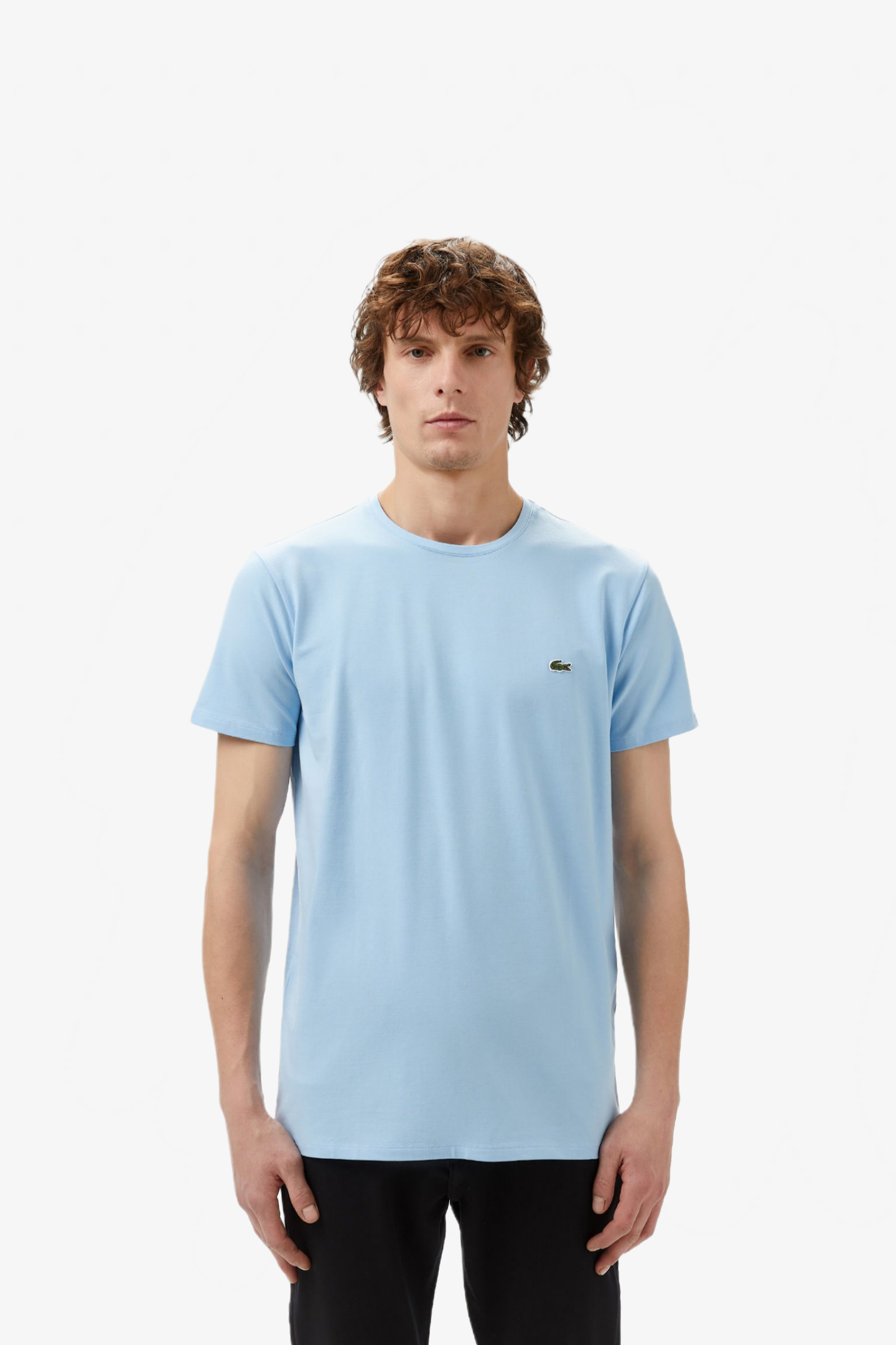 Мужская голубая футболка Голубой XS Lacoste TH0998HBP Мужская голубая футболка Голубой XS Lacoste TH0998HBP