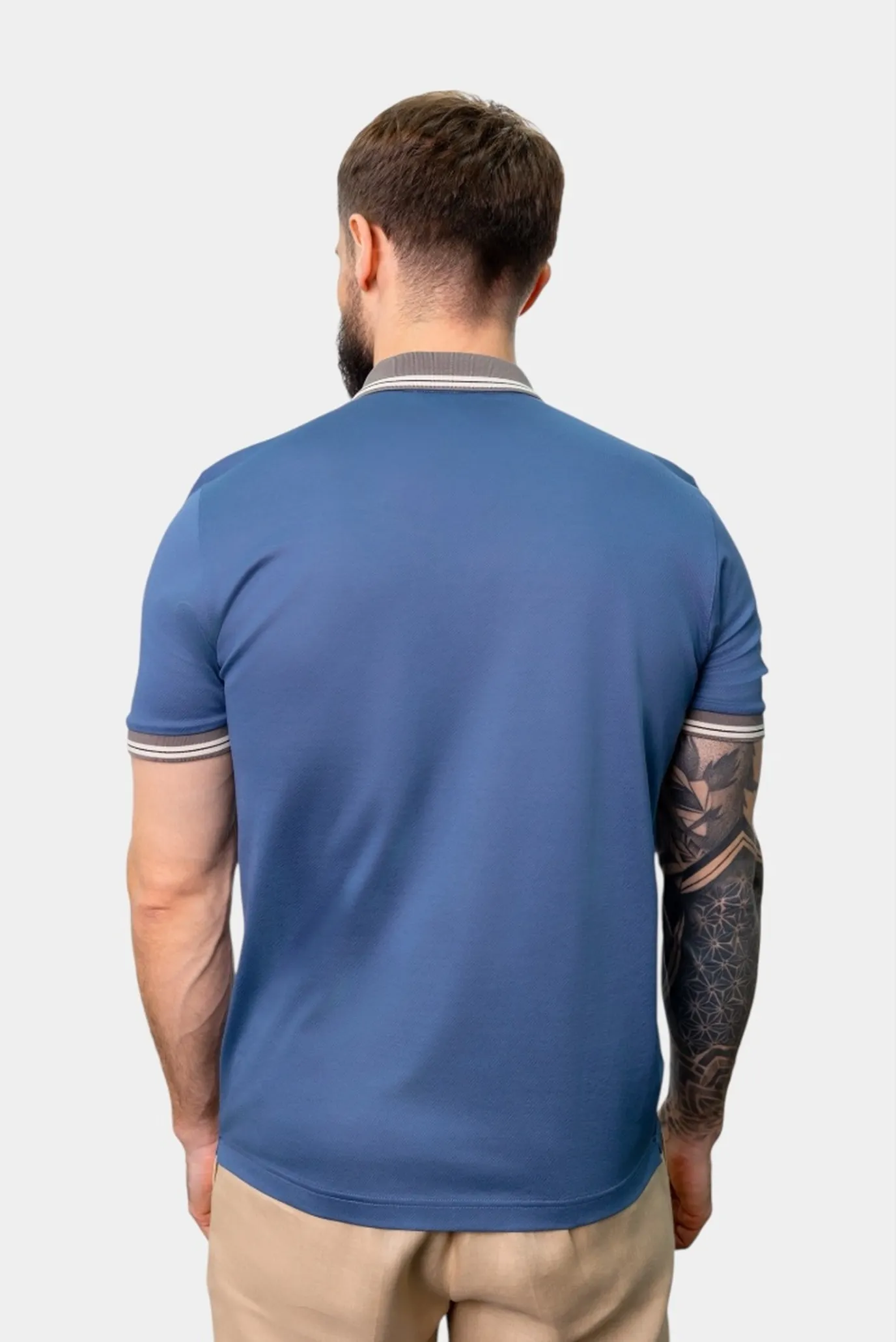 Чоловіче синє поло 2