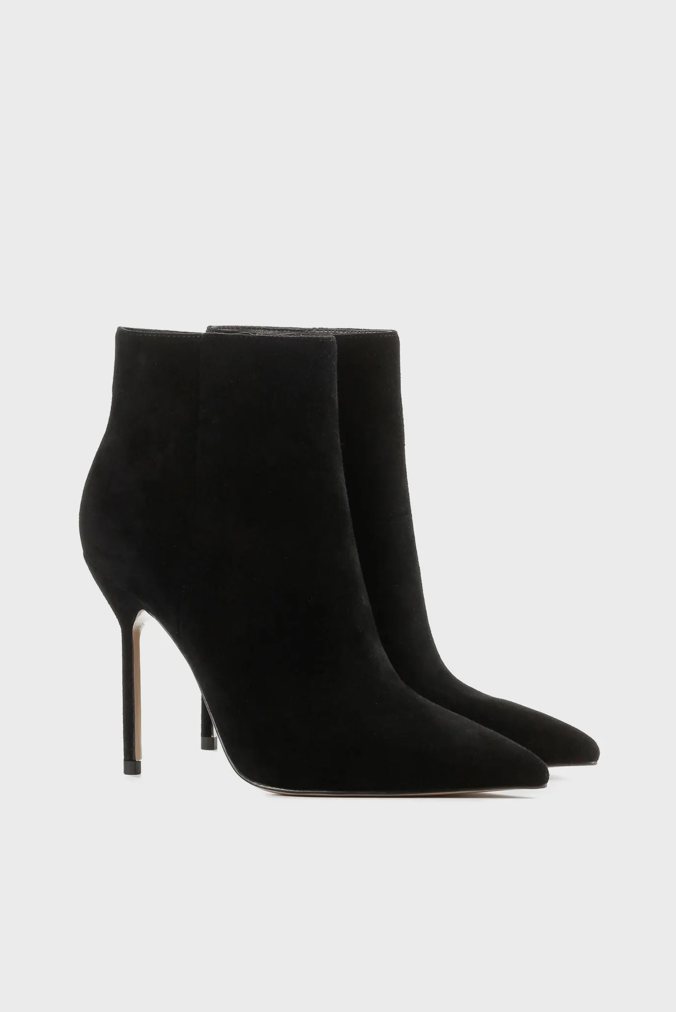 Женские черные замшевые ботильоны 3