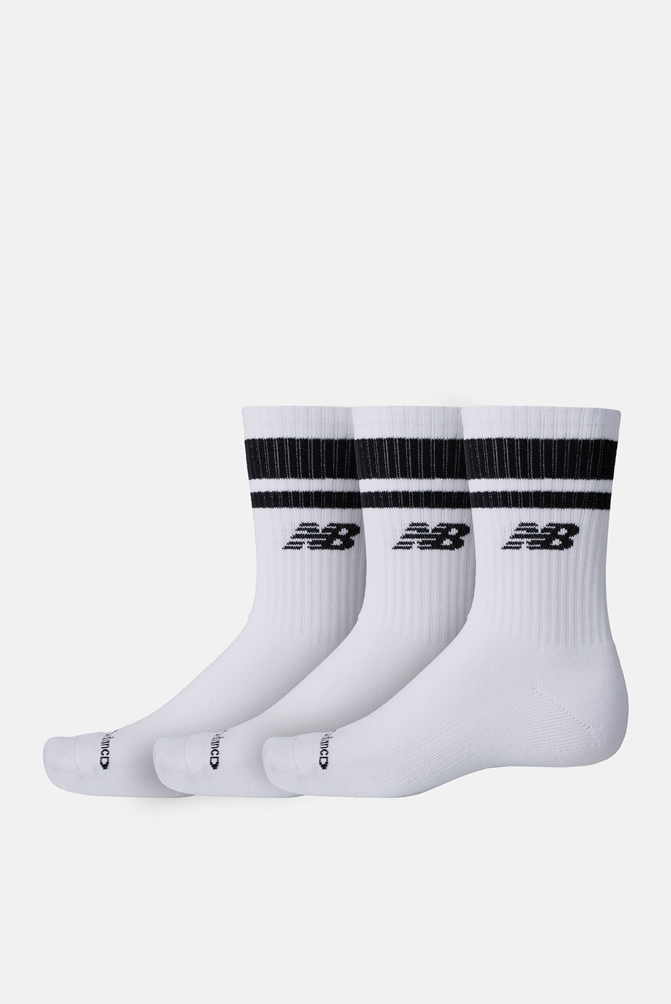 Белые носки Everyday Stripe Midcalf (3 пары) Белый 39-42 New Balance LAS51243WK Белые носки Everyday Stripe Midcalf (3 пары) Белый 39-42 New Balance LAS51243WK
