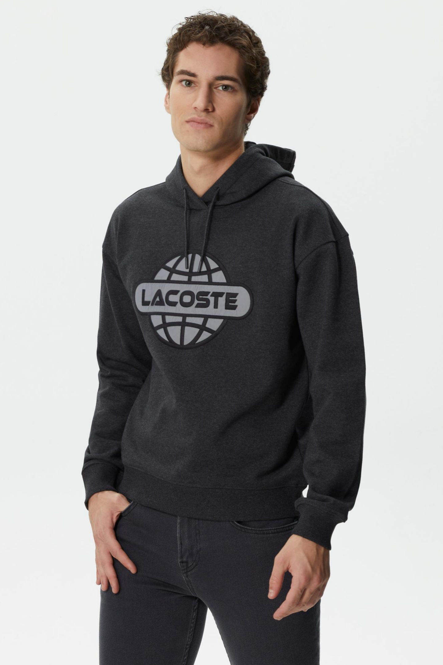 Мужская серая толстовка Серый M-L Lacoste SH240101G Мужская серая толстовка Серый M-L Lacoste SH240101G