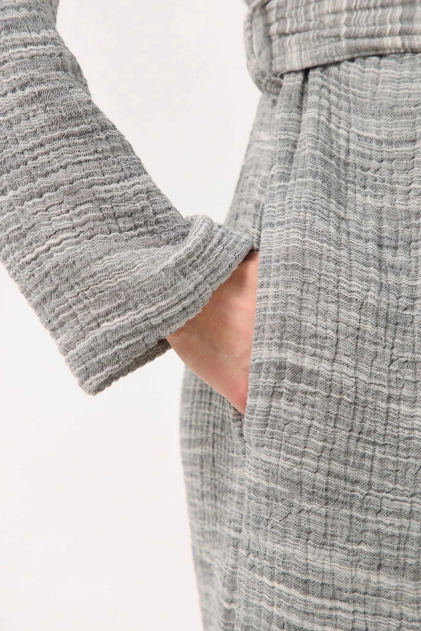 Женский серый халат Anya muslin 4