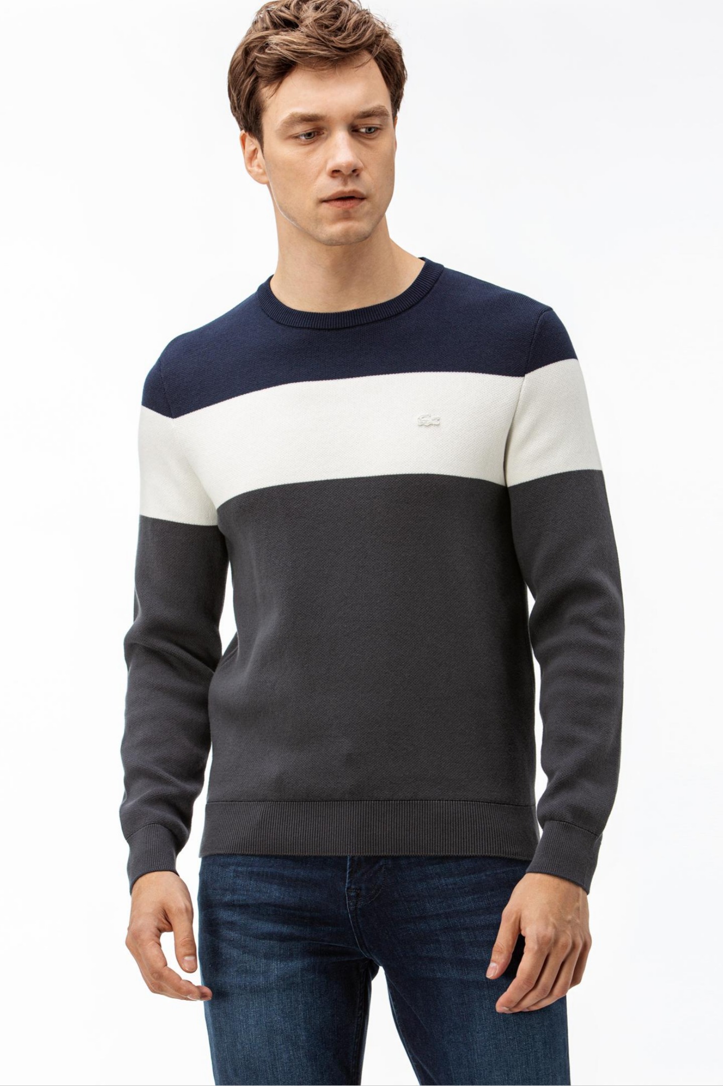 Мужской серый свитер Серый S Lacoste AH2041R41G Мужской серый свитер Серый S Lacoste AH2041R41G