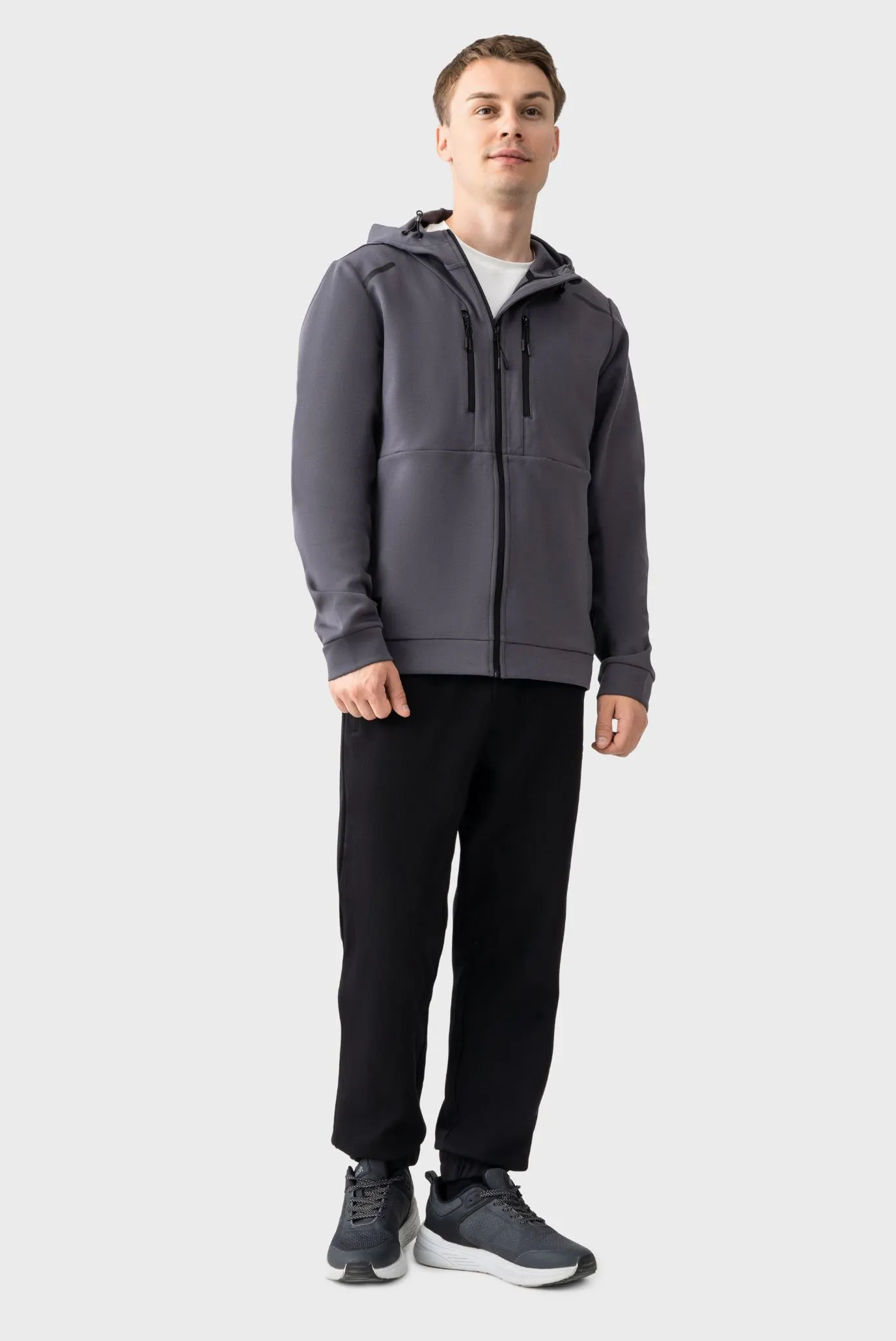 Чоловiчий сiрий Спортивний костюм Tracksuit 1