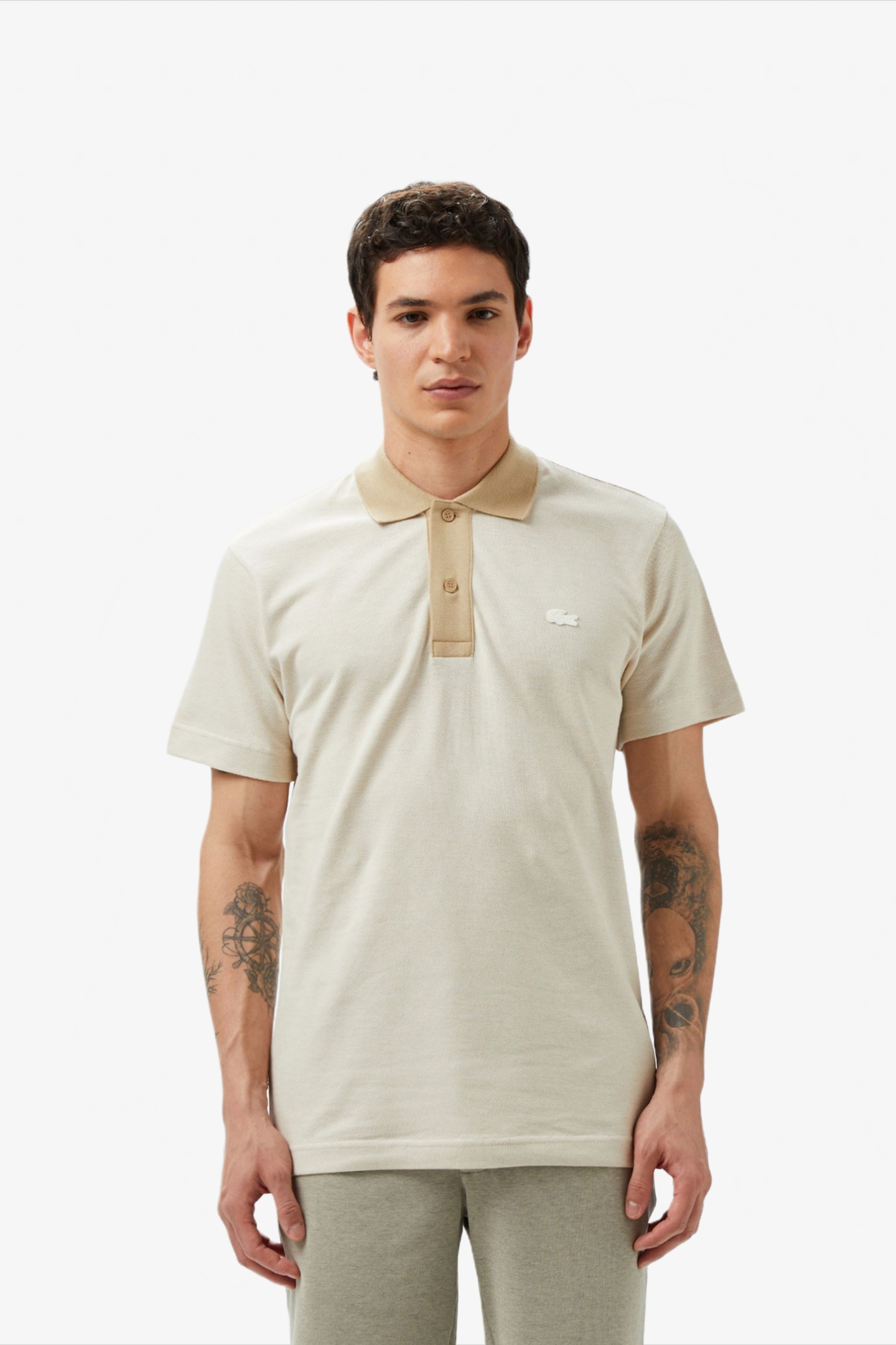 Мужское белое поло Белый L Lacoste PH056470V Мужское белое поло Белый L Lacoste PH056470V