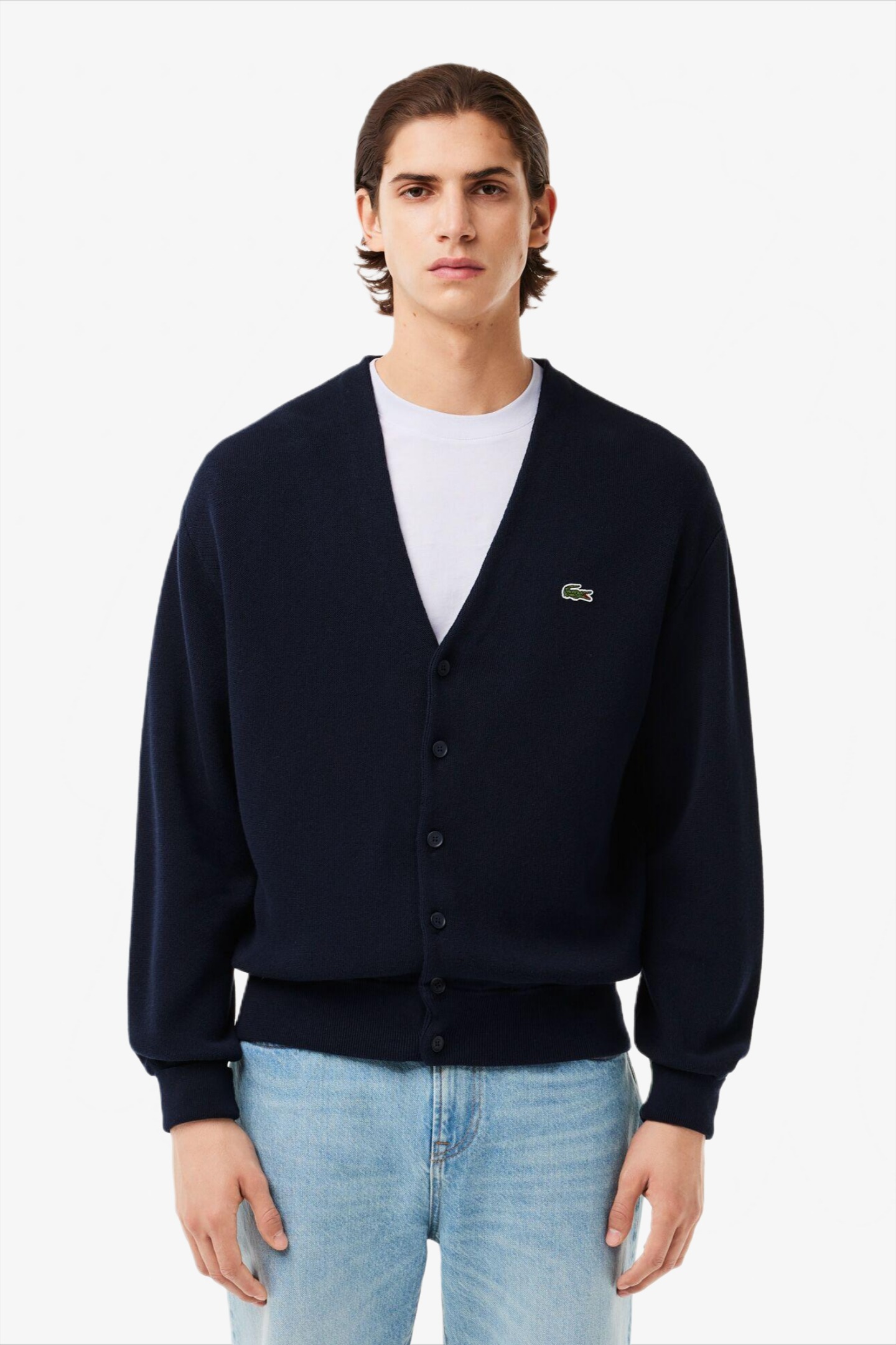 Мужской синий свитер Синий L Lacoste AH6886423 Мужской синий свитер Синий L Lacoste AH6886423