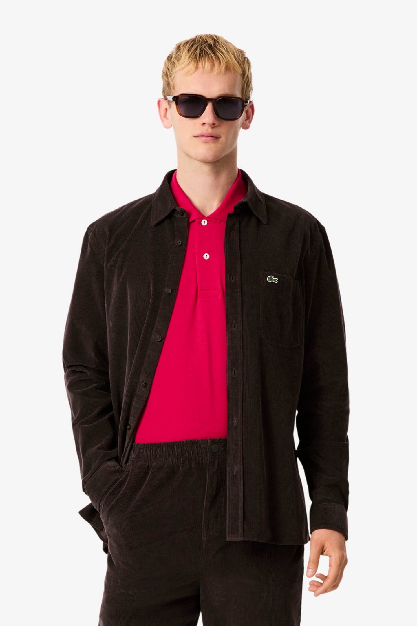 Мужская коричневая рубашка Коричневый 43 Lacoste CH3346SKB Мужская коричневая рубашка Коричневый 43 Lacoste CH3346SKB