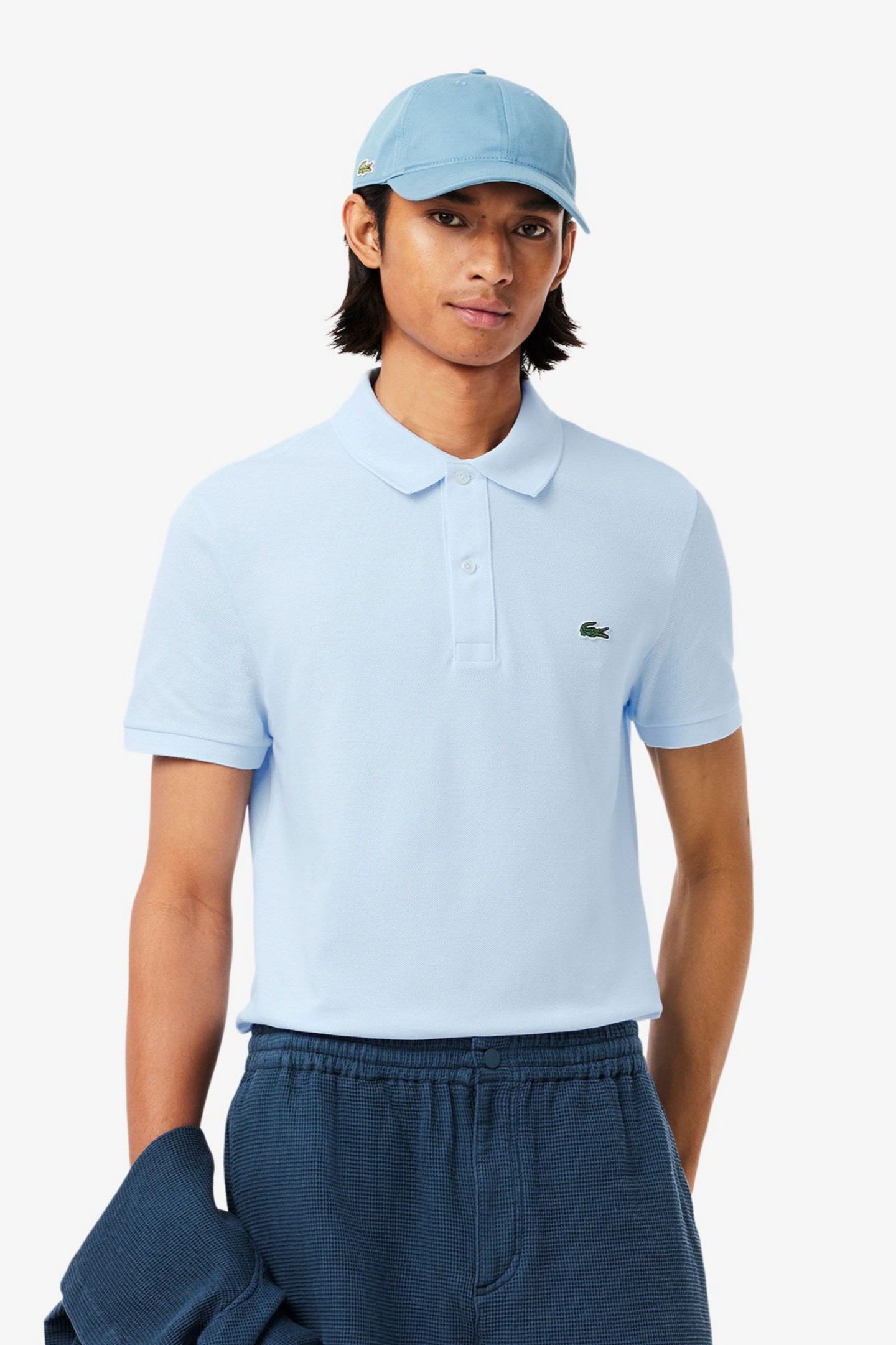 Мужское голубое поло L.12.12 Голубой L-XL Lacoste PH4012T01 Мужское голубое поло L.12.12 Голубой L-XL Lacoste PH4012T01