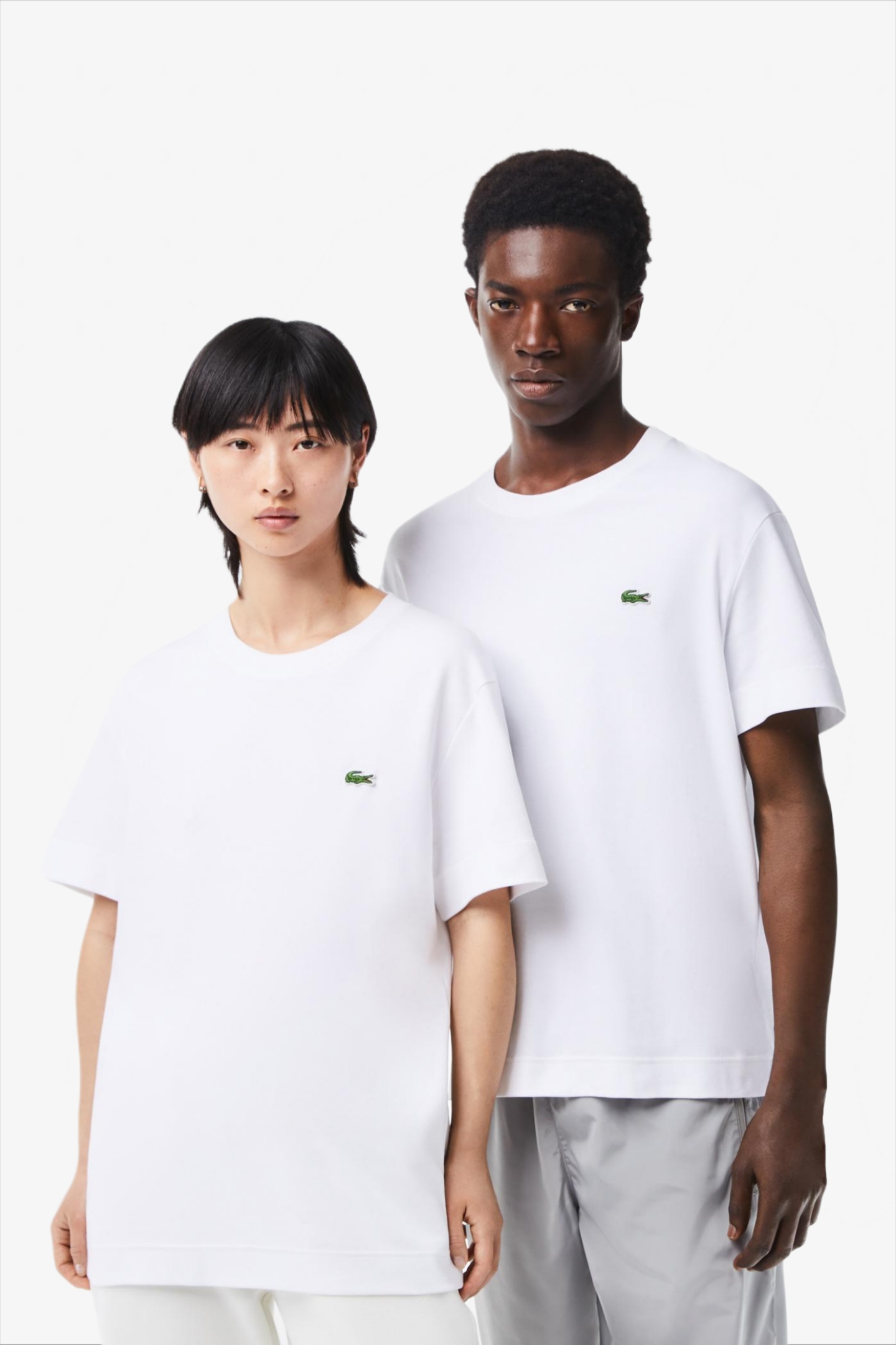 Белая футболка (унисекс) Белый L Lacoste TH1708001 Белая футболка (унисекс) Белый L Lacoste TH1708001