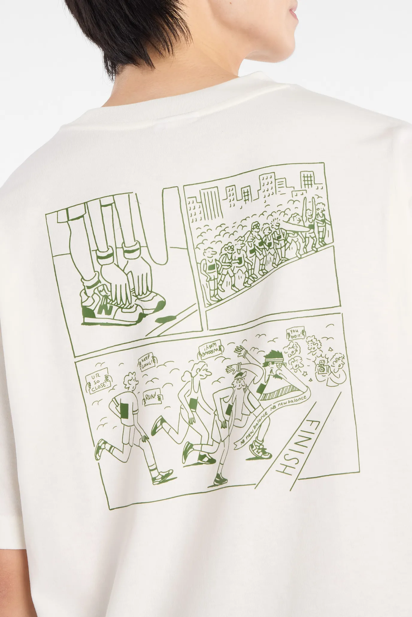 Мужская бежевая футболка Runners Arent Normal 5