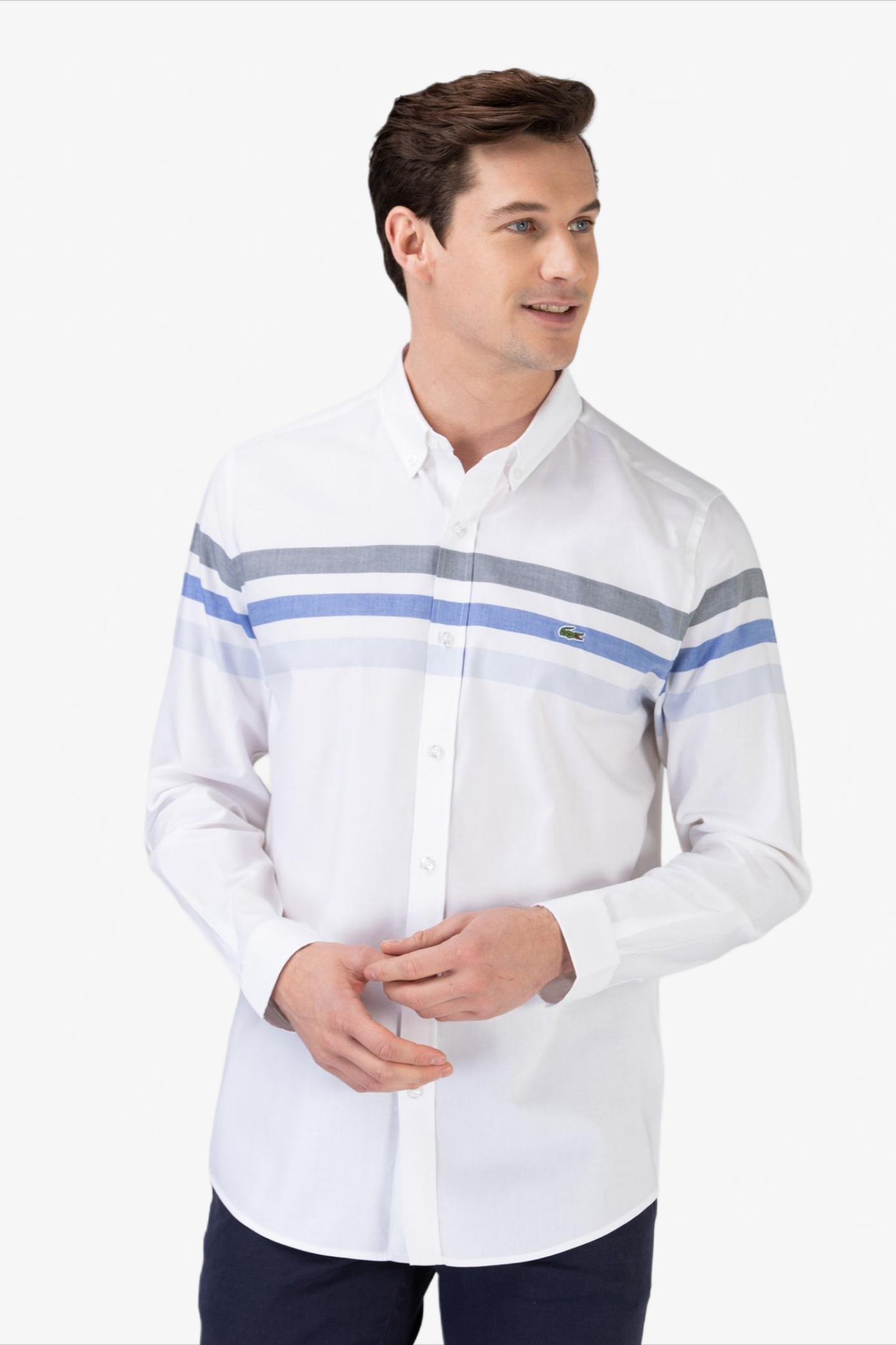 Мужская белая рубашка Белый 41 Lacoste CH014343M Мужская белая рубашка Белый 41 Lacoste CH014343M
