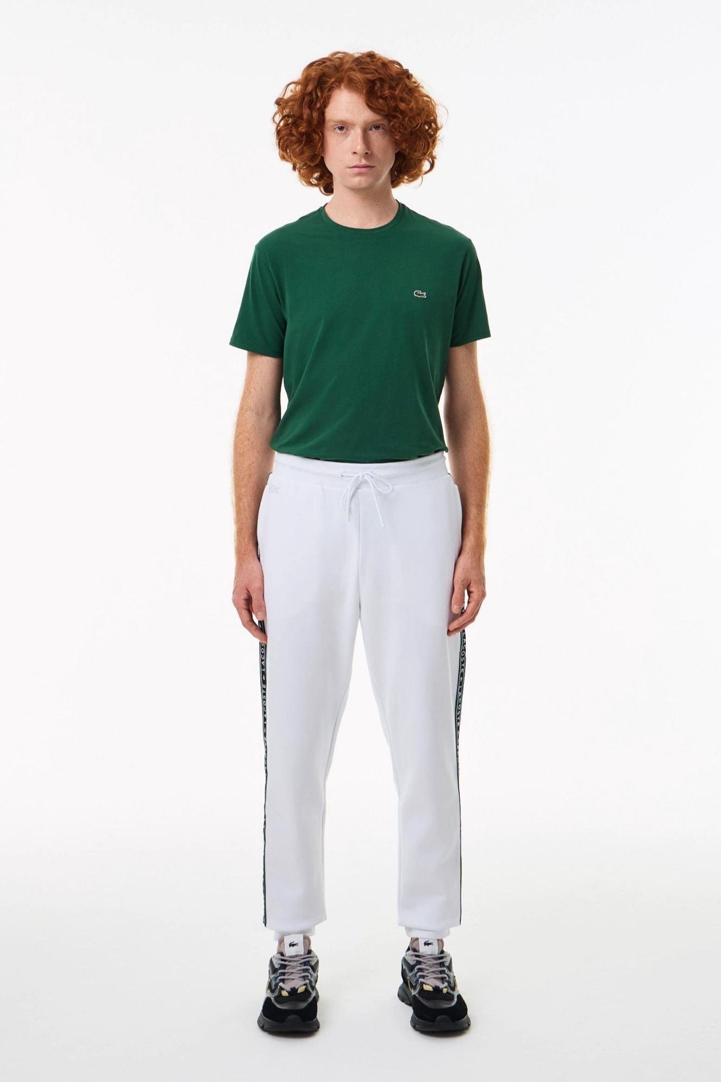Мужские белые спортивные штаны Белый L-XL Lacoste XH0312001 Мужские белые спортивные штаны Белый L-XL Lacoste XH0312001