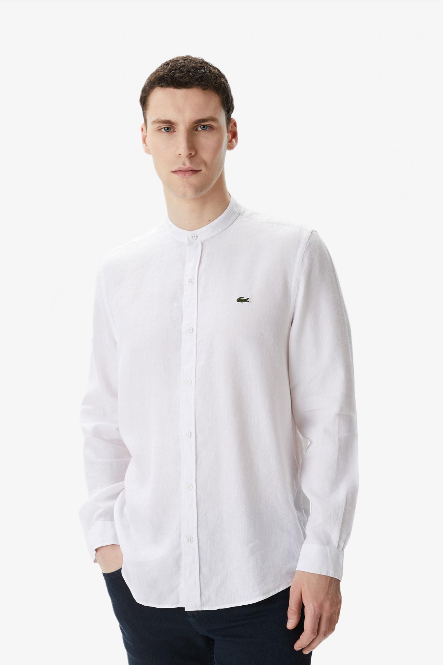 Мужская белая рубашка Белый 41 Lacoste CH0491001 Мужская белая рубашка Белый 41 Lacoste CH0491001