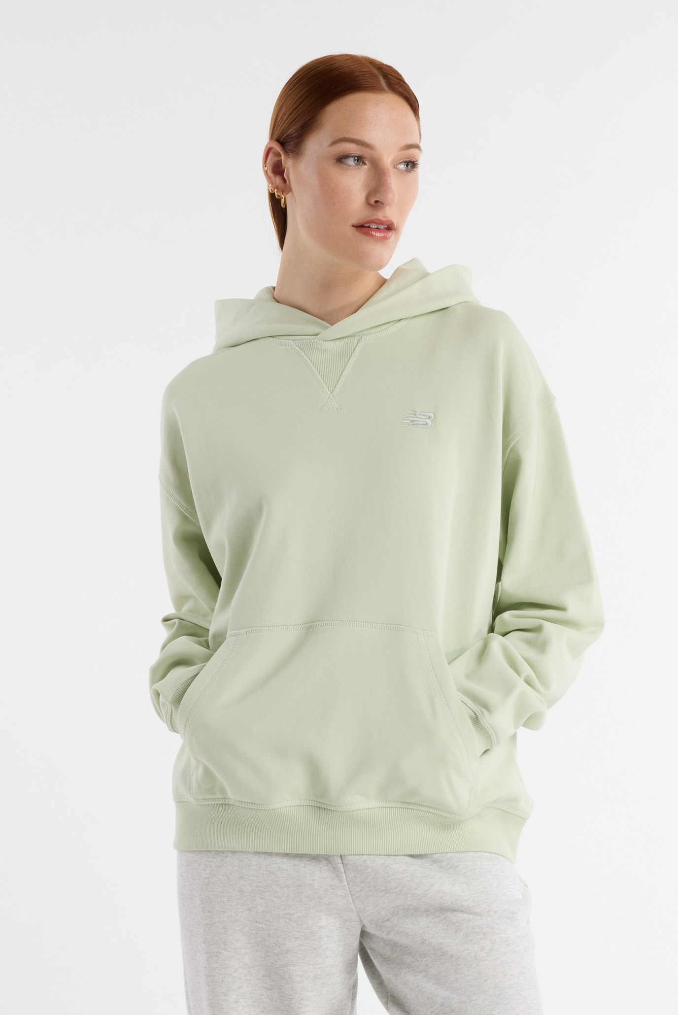 Женское зеленое худи Athletics French Terry Зеленый XS New Balance WT41537NUM Женское зеленое худи Athletics French Terry Зеленый XS New Balance WT41537NUM