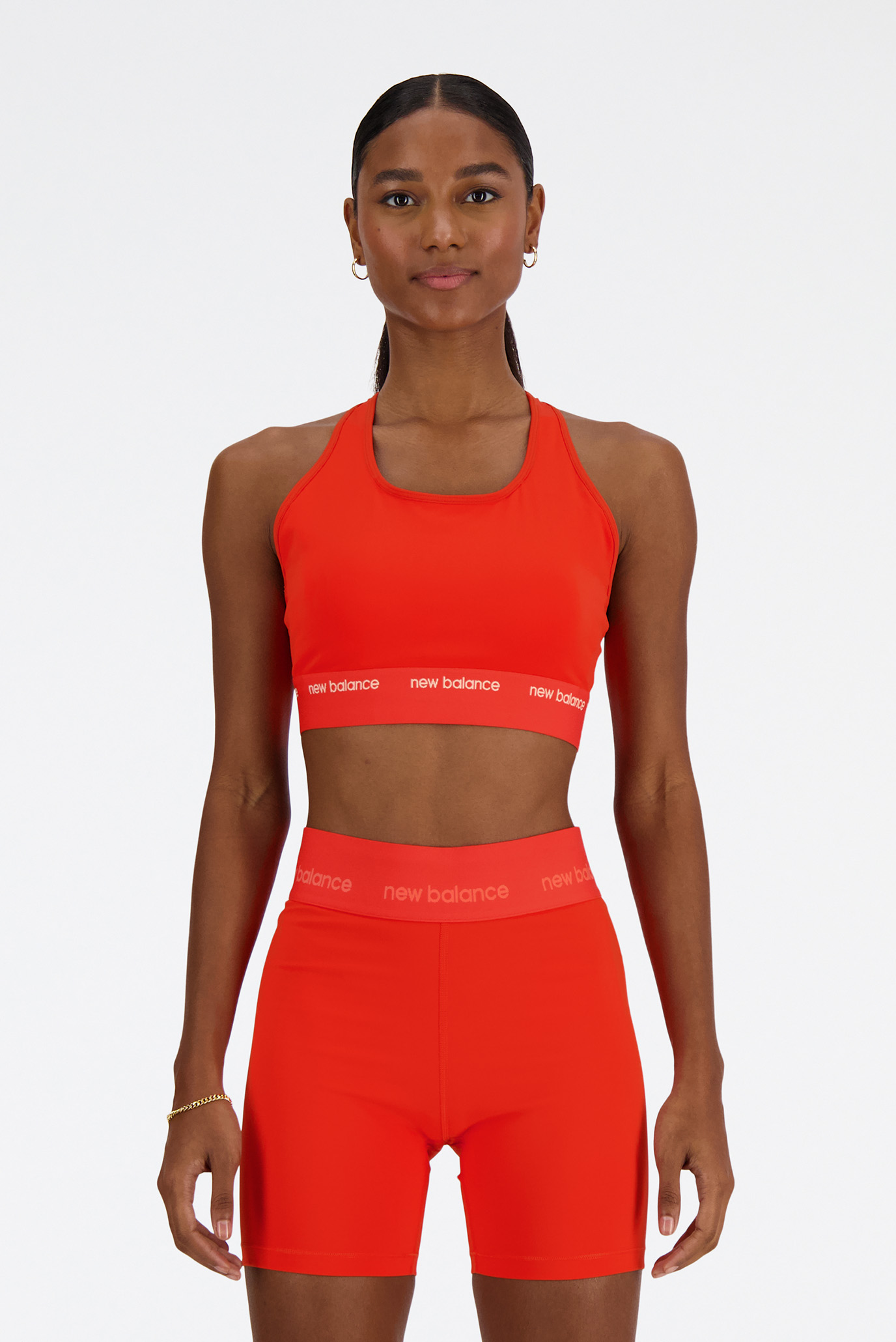 Женский красный спортивный топ NB Pace Красный L New Balance WB41048NEF Женский красный спортивный топ NB Pace Красный L New Balance WB41048NEF