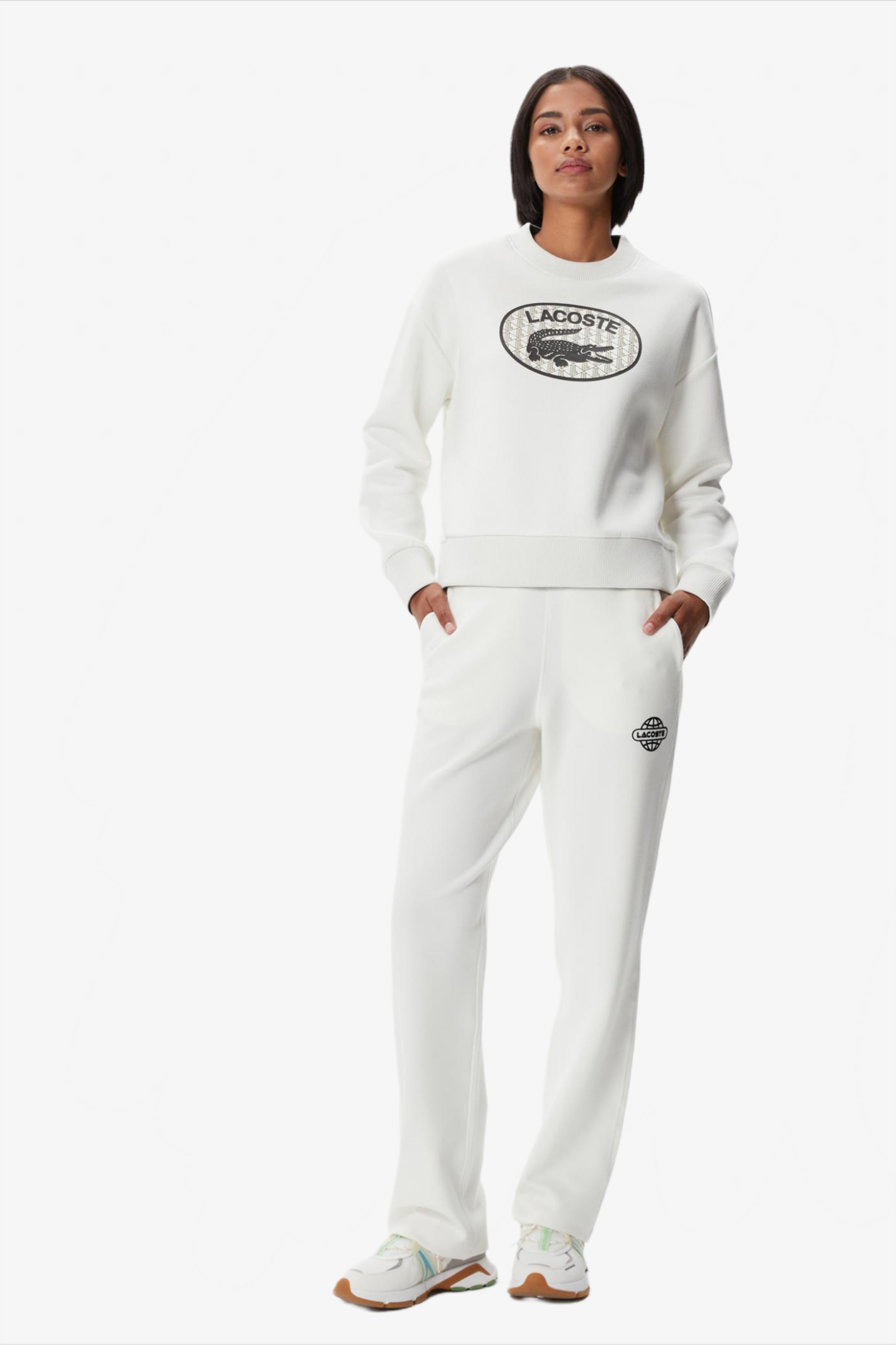 Мужские белые спортивные штаны Белый 40 Lacoste XF240606B Мужские белые спортивные штаны Белый 40 Lacoste XF240606B