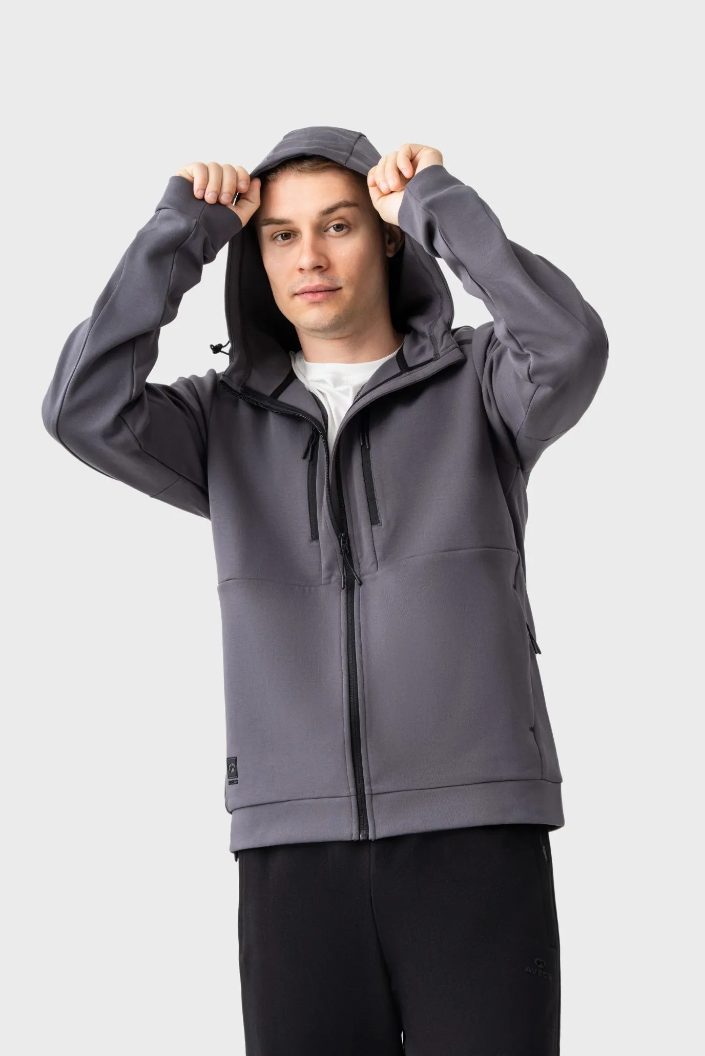 Чоловiчий сiрий Спортивний костюм Tracksuit 9