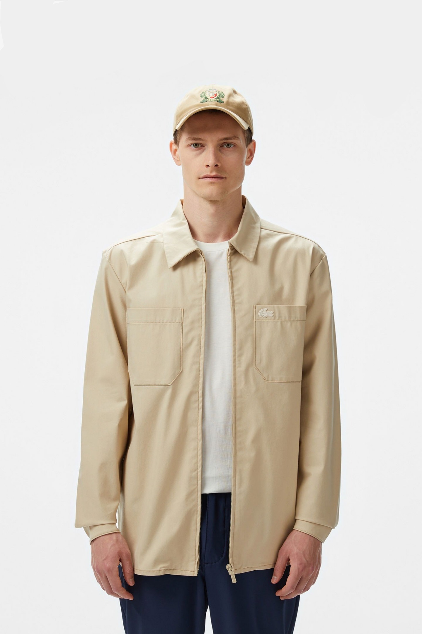 Мужская бежевая рубашка Бежевый 39 Lacoste CH0506E8M Мужская бежевая рубашка Бежевый 39 Lacoste CH0506E8M