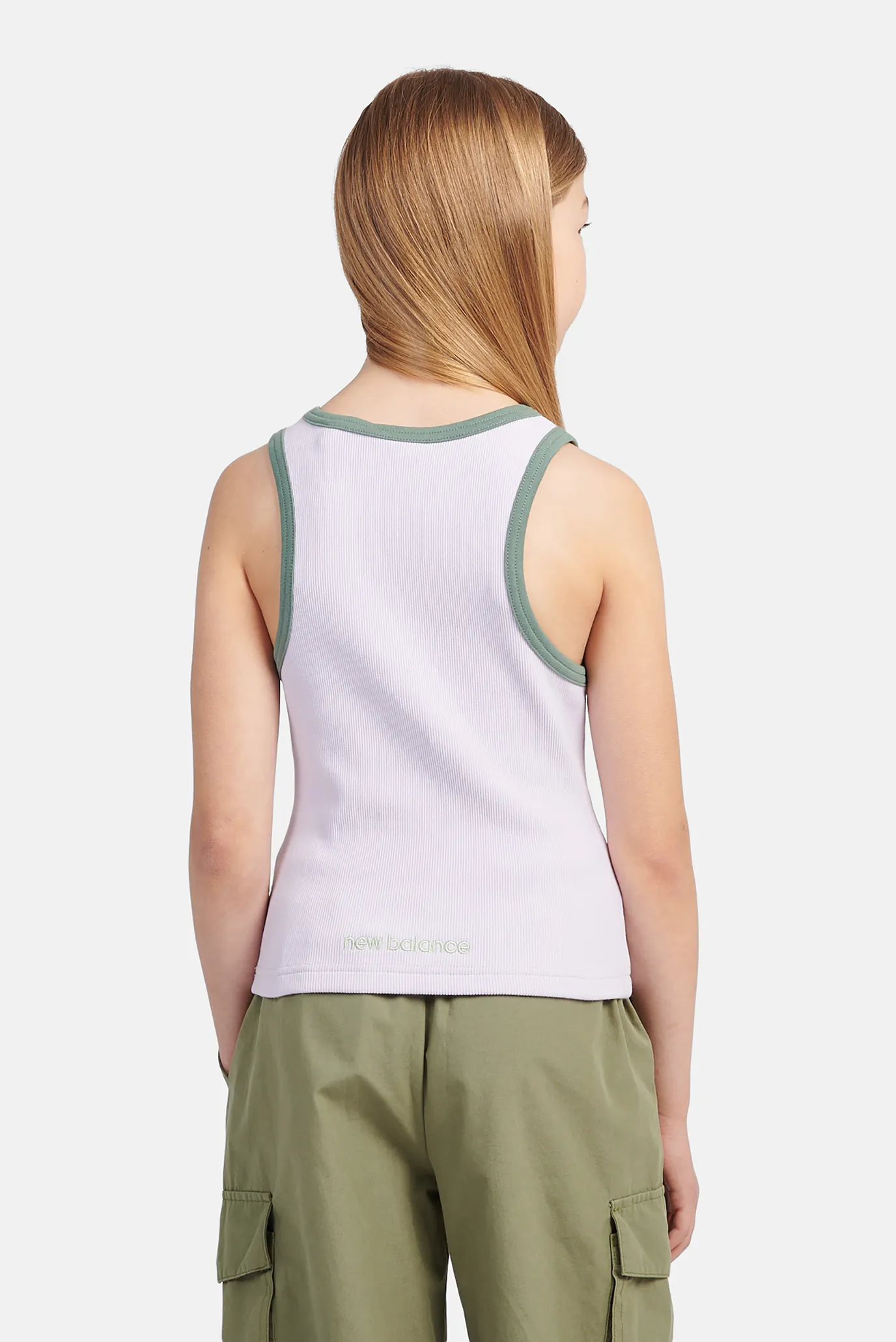 Дитяча рожева майка Premium Rib 4