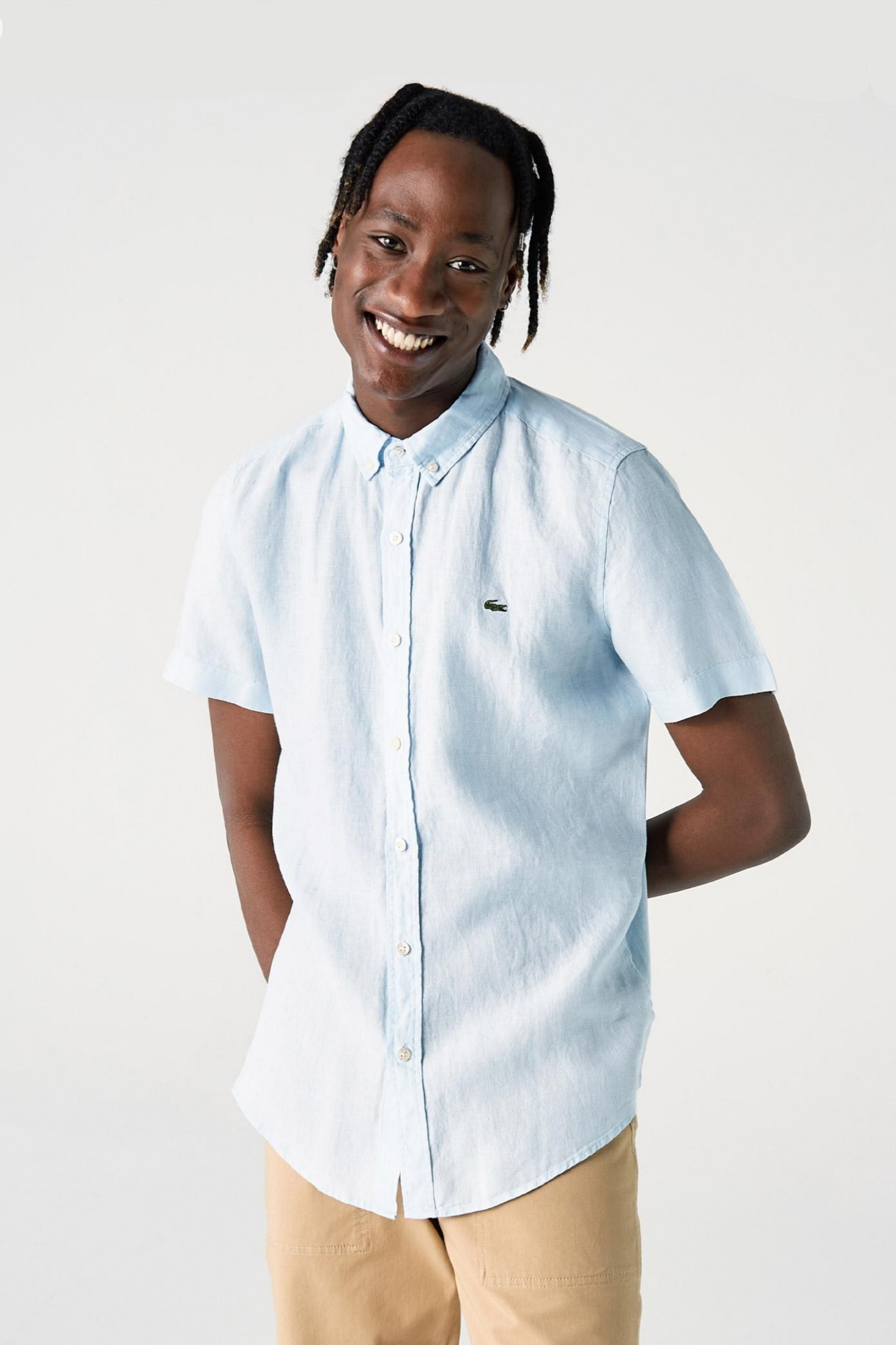 Мужская голубая рубашка Голубой 39 Lacoste CH082626M Мужская голубая рубашка Голубой 39 Lacoste CH082626M