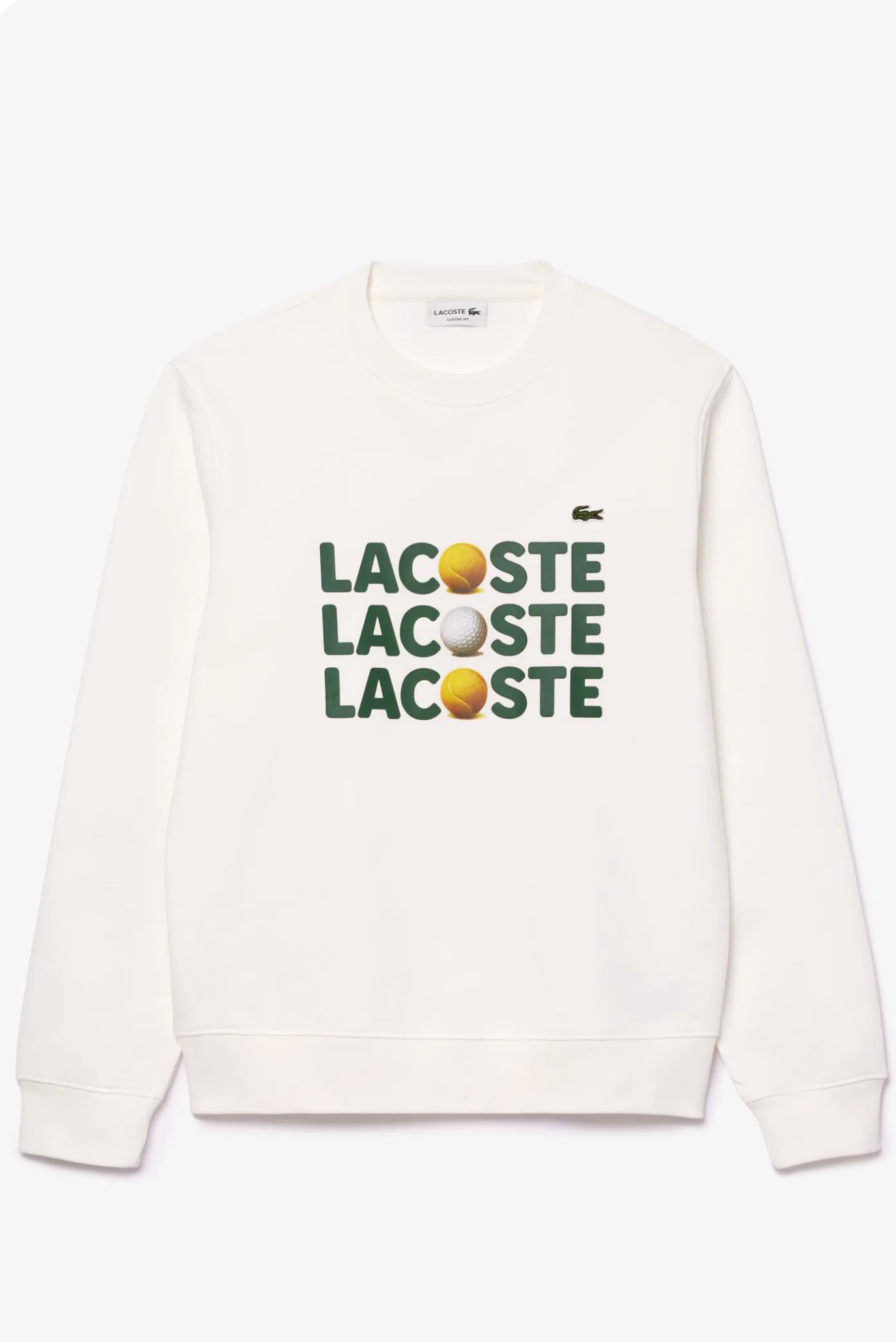 Мужской белый свитшот Белый XXL Lacoste SH742170V Мужской белый свитшот Белый XXL Lacoste SH742170V