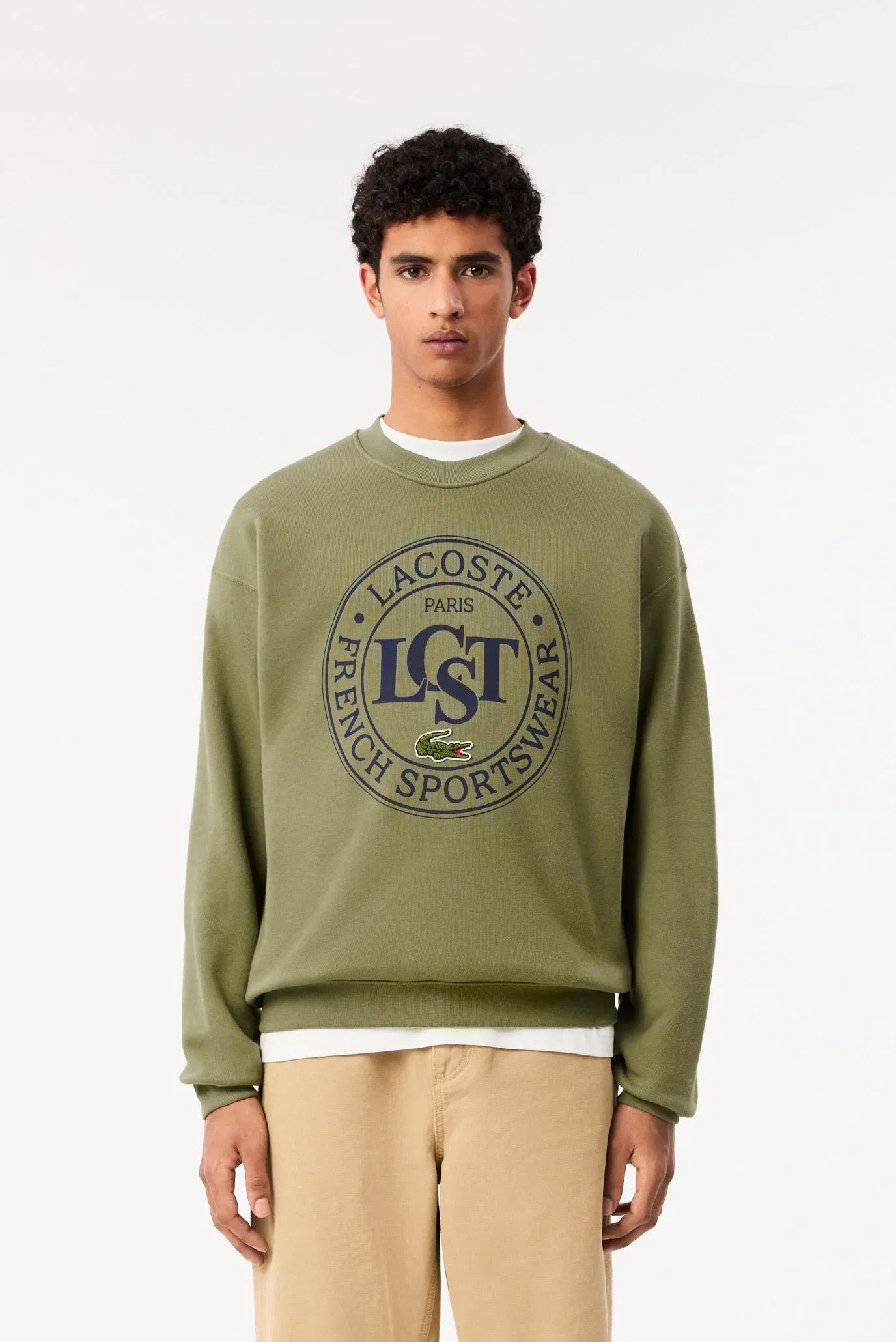 Мужской зеленый свитшот Зеленый XL Lacoste SH2897BMY Мужской зеленый свитшот Зеленый XL Lacoste SH2897BMY