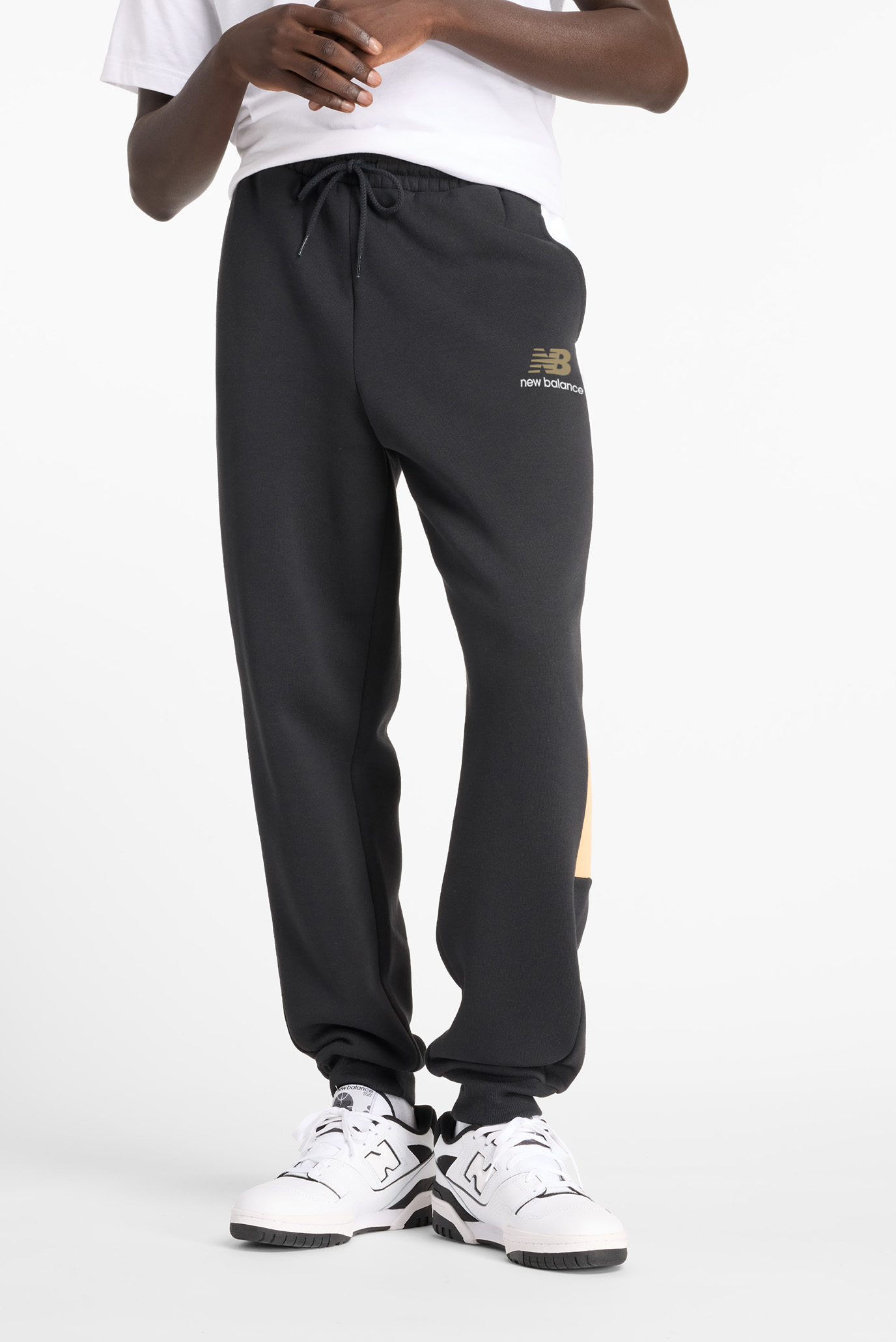 Мужские черные спортивные брюки Classics Fleece Черный XL New Balance MP43522BK Мужские черные спортивные брюки Classics Fleece Черный XL New Balance MP43522BK