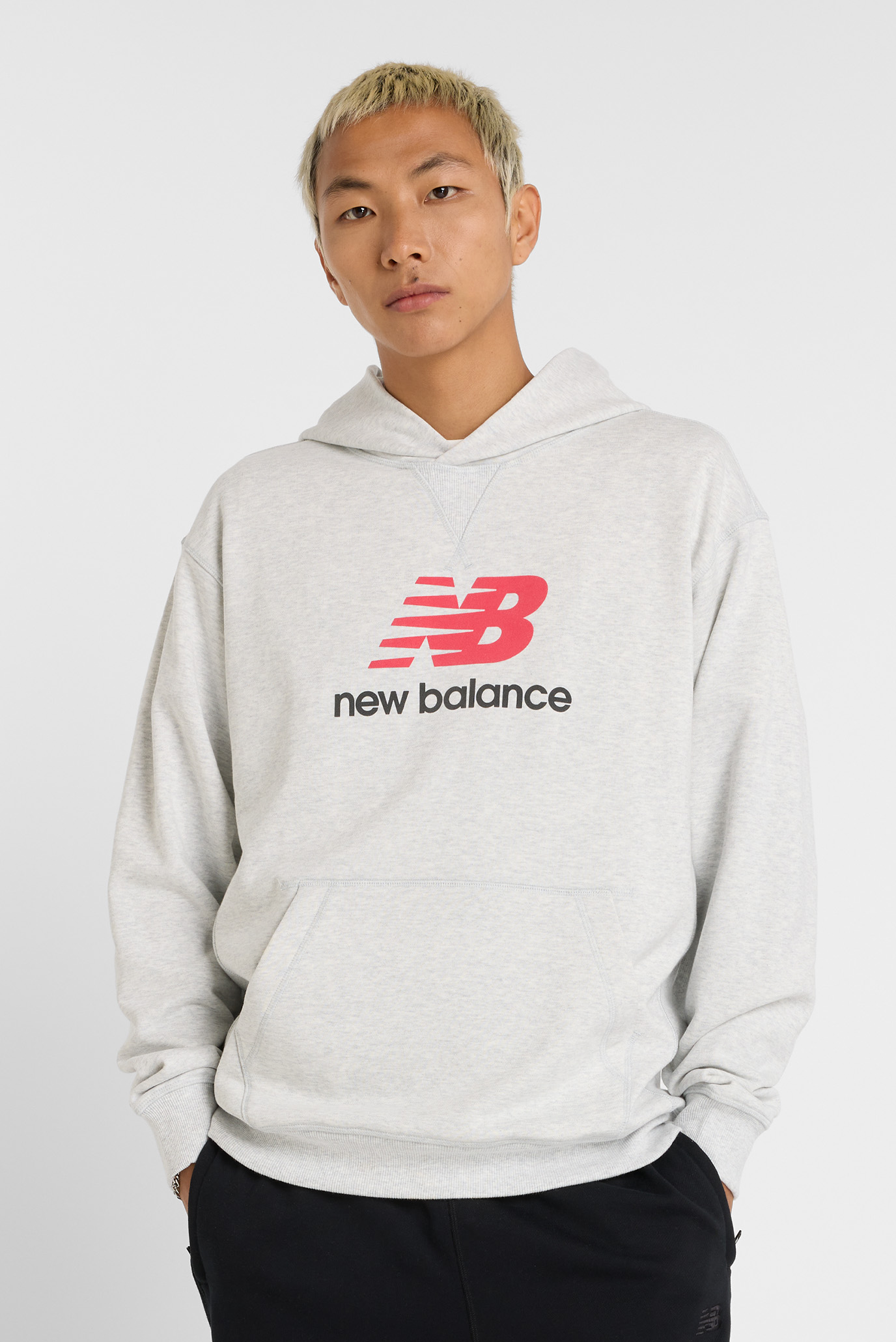 Мужское серое худи Athletics French Terry Серый L New Balance MT51512AHH Мужское серое худи Athletics French Terry Серый L New Balance MT51512AHH