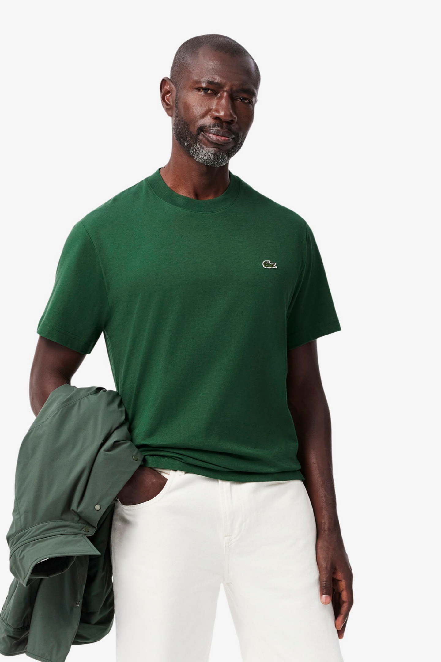 Мужская зеленая футболка Classic fit Зеленый L-XL Lacoste TH7318132 Мужская зеленая футболка Classic fit Зеленый L-XL Lacoste TH7318132