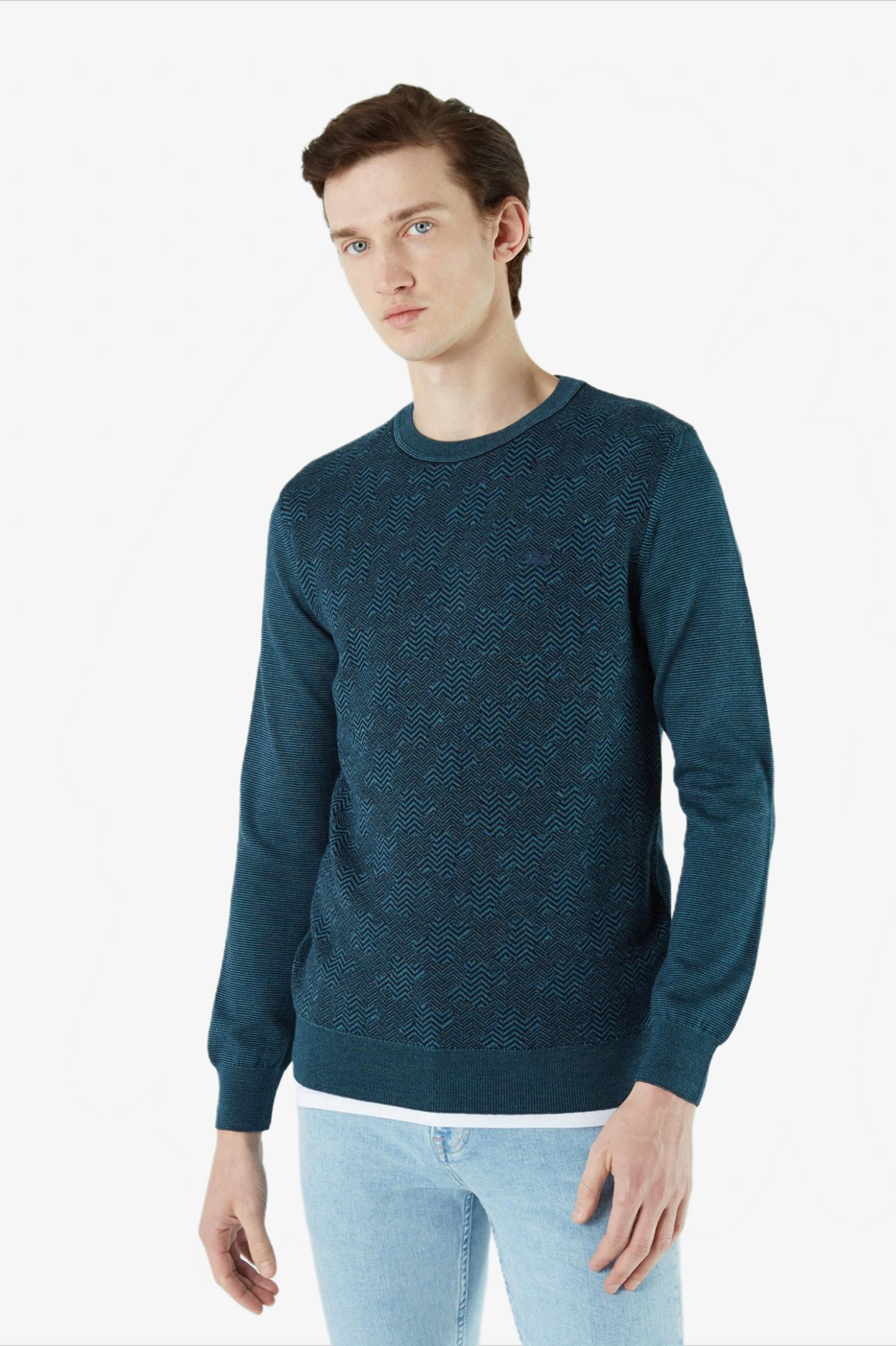 Мужской синий свитер Синий M-L Lacoste AH225252L Мужской синий свитер Синий M-L Lacoste AH225252L