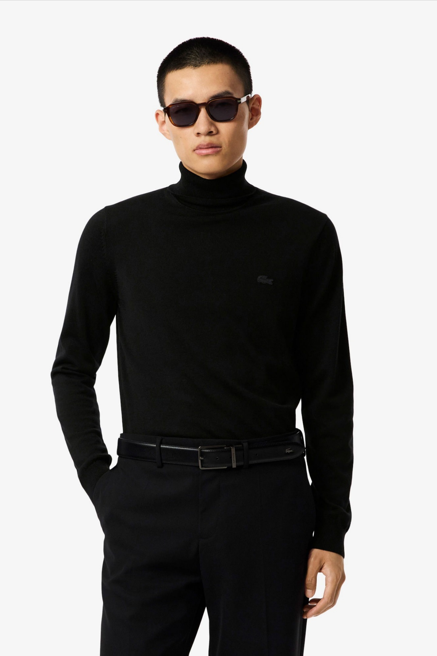 Мужской черный свитер Черный S Lacoste AH1959031 Мужской черный свитер Черный S Lacoste AH1959031