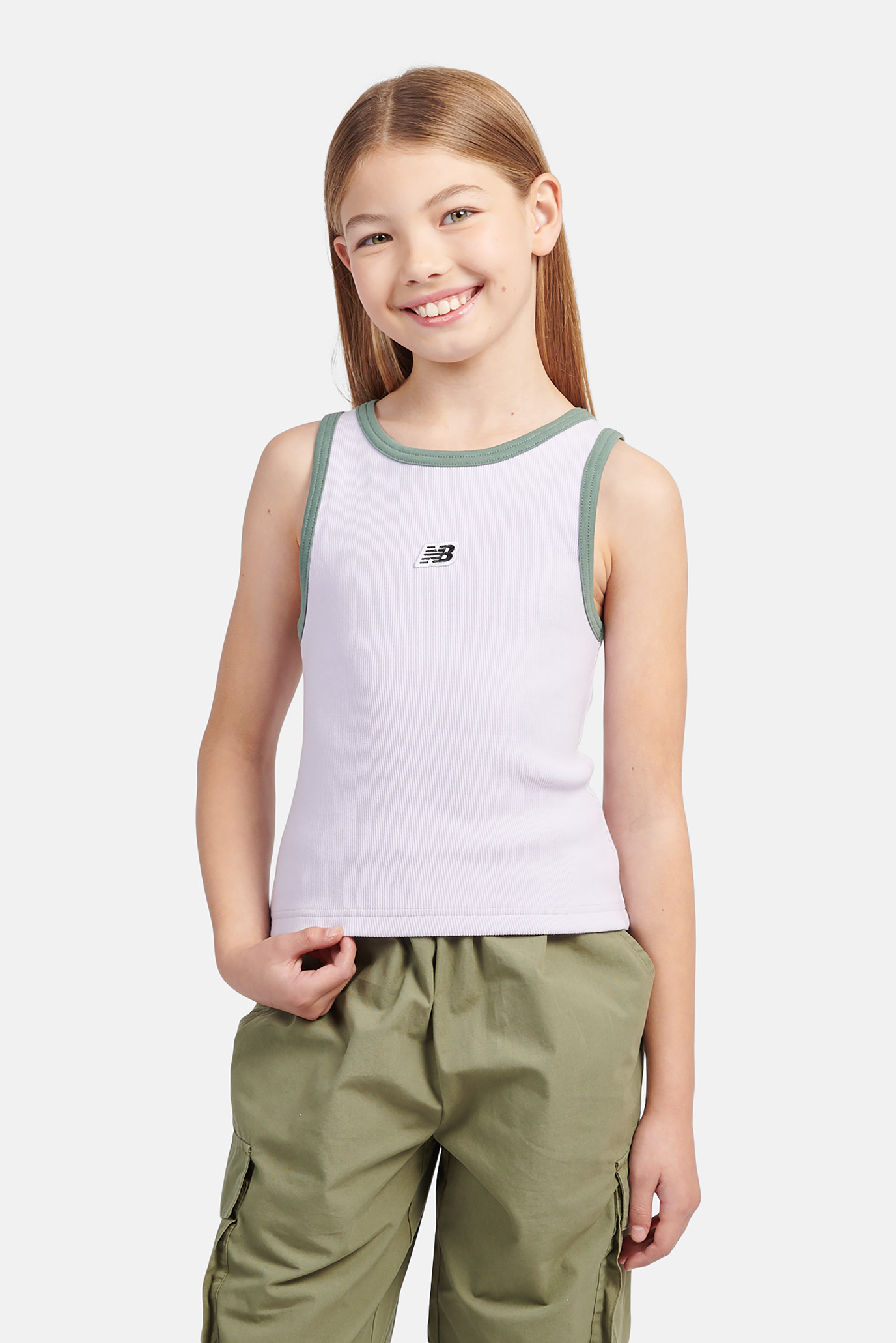 Детская розовая майка Premium Rib Розовый 8-9Y New Balance LAKG0139RIG