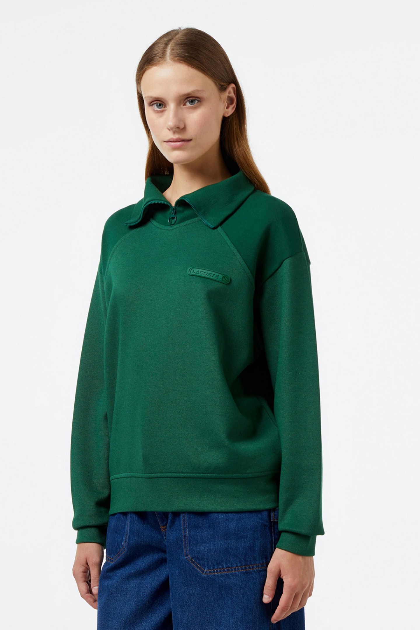 Женская зеленая толстовка Зеленый 34 Lacoste SF2404132 Женская зеленая толстовка Зеленый 34 Lacoste SF2404132