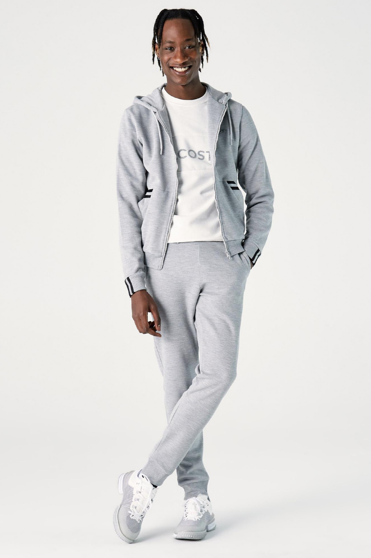 Мужская серая толстовка Серый XS Lacoste SH020808G Мужская серая толстовка Серый XS Lacoste SH020808G
