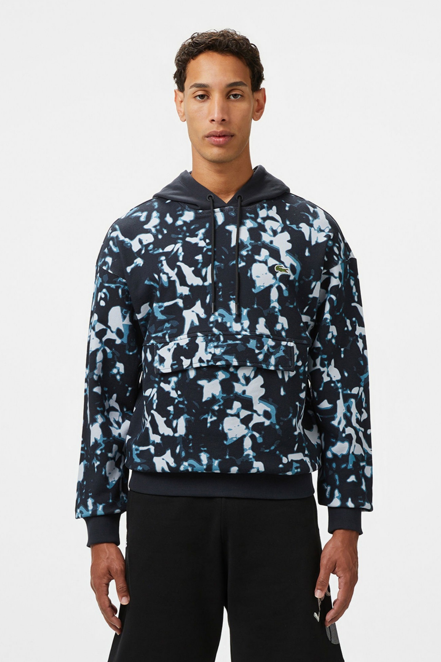 Мужская синяя толстовка Синий M-L Lacoste SH0514031 Мужская синяя толстовка Синий M-L Lacoste SH0514031