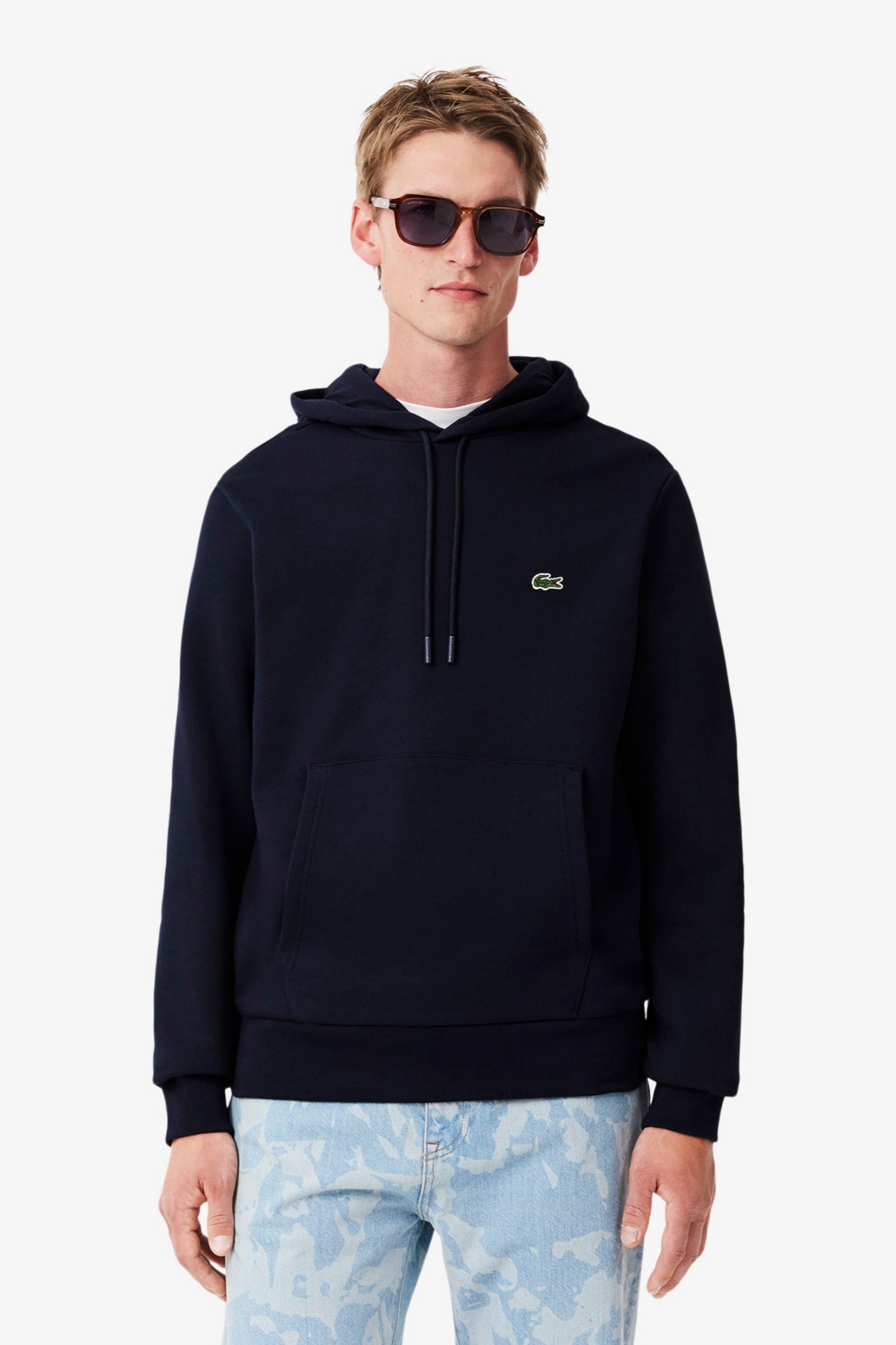 Мужская синяя толстовка Синий XS Lacoste SH9623166 Мужская синяя толстовка Синий XS Lacoste SH9623166
