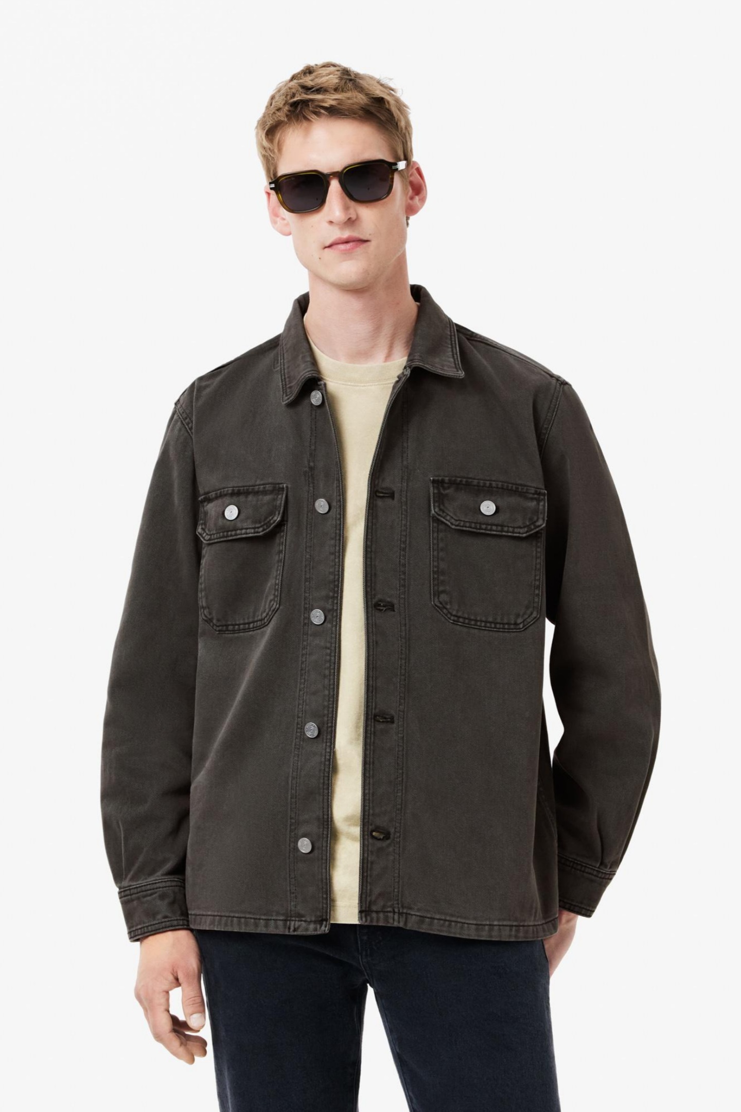 Мужская серая рубашка Серый 41 Lacoste CH3468I8W Мужская серая рубашка Серый 41 Lacoste CH3468I8W